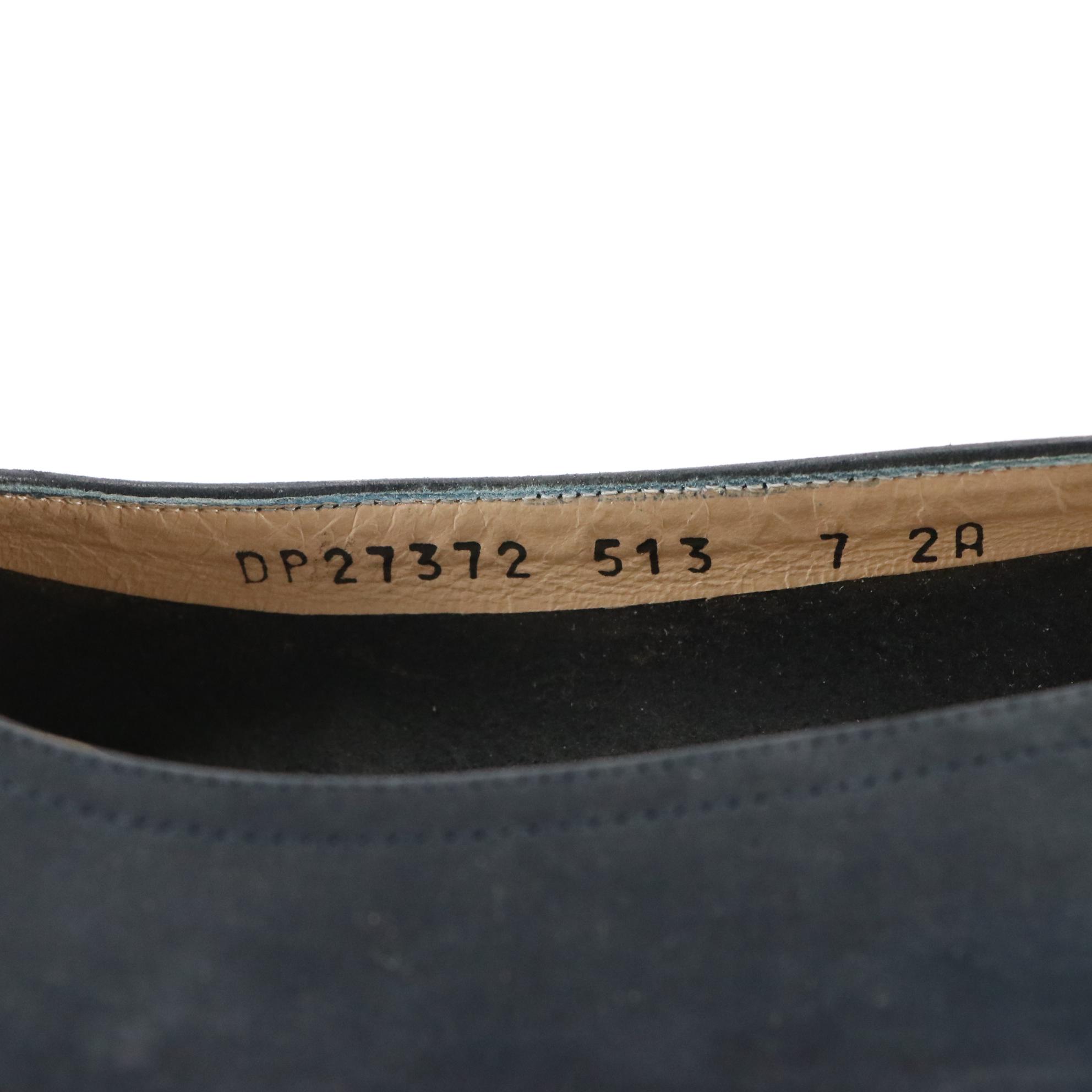 Salvatore Ferragamo Navy Suede Espadrilles & Stuart Weitzman Tassel Loafers