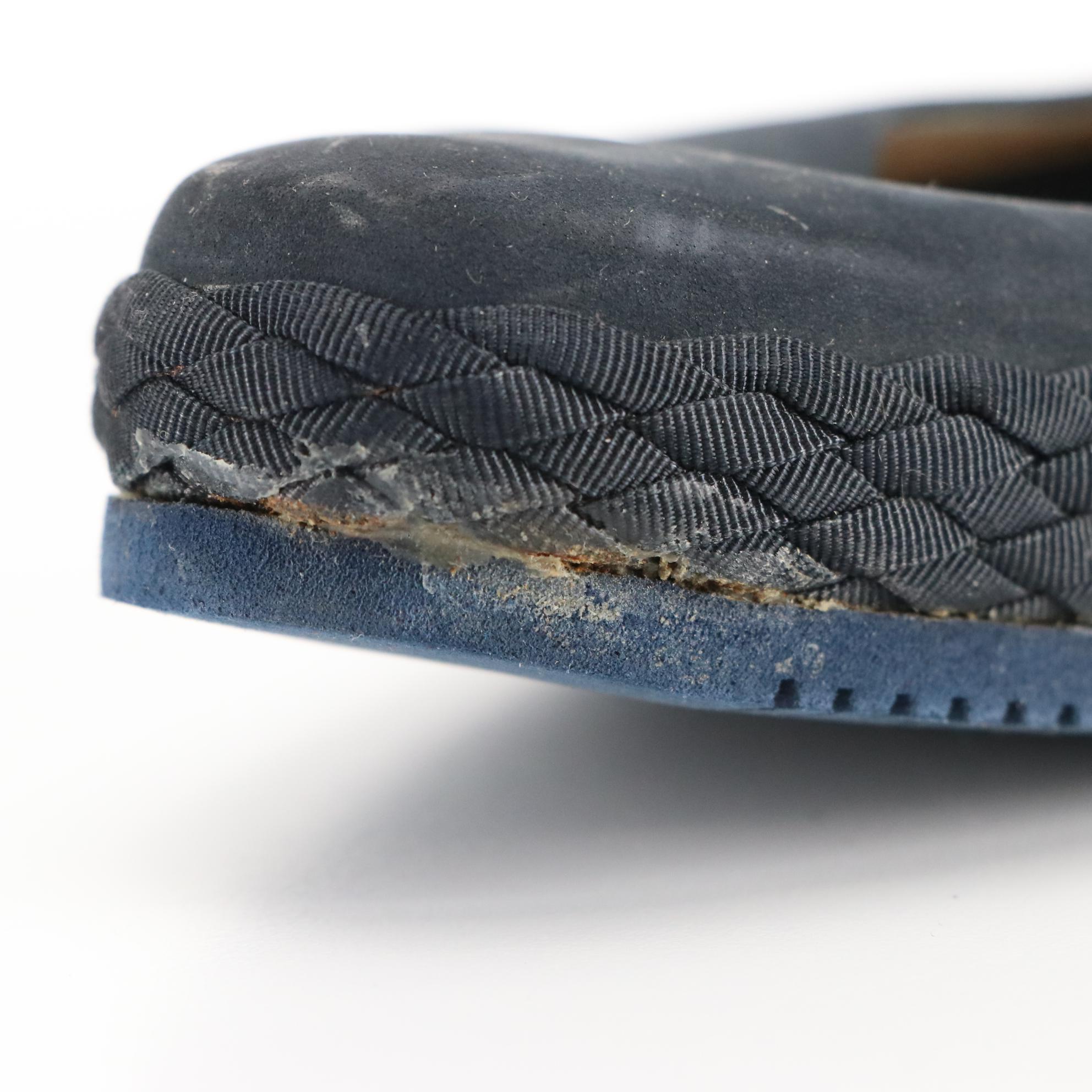 Salvatore Ferragamo Navy Suede Espadrilles & Stuart Weitzman Tassel Loafers