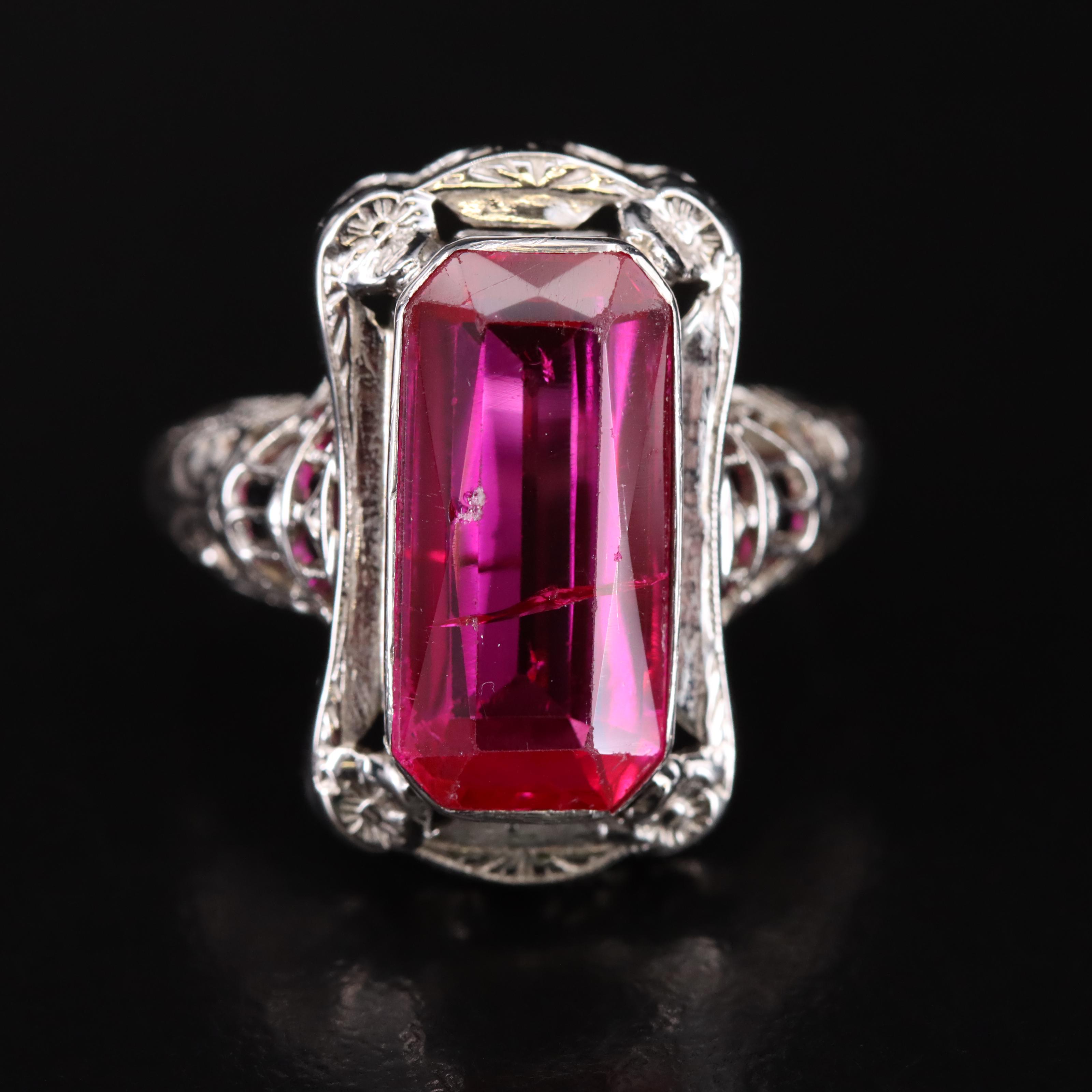 14K Ruby Solitaire Ring