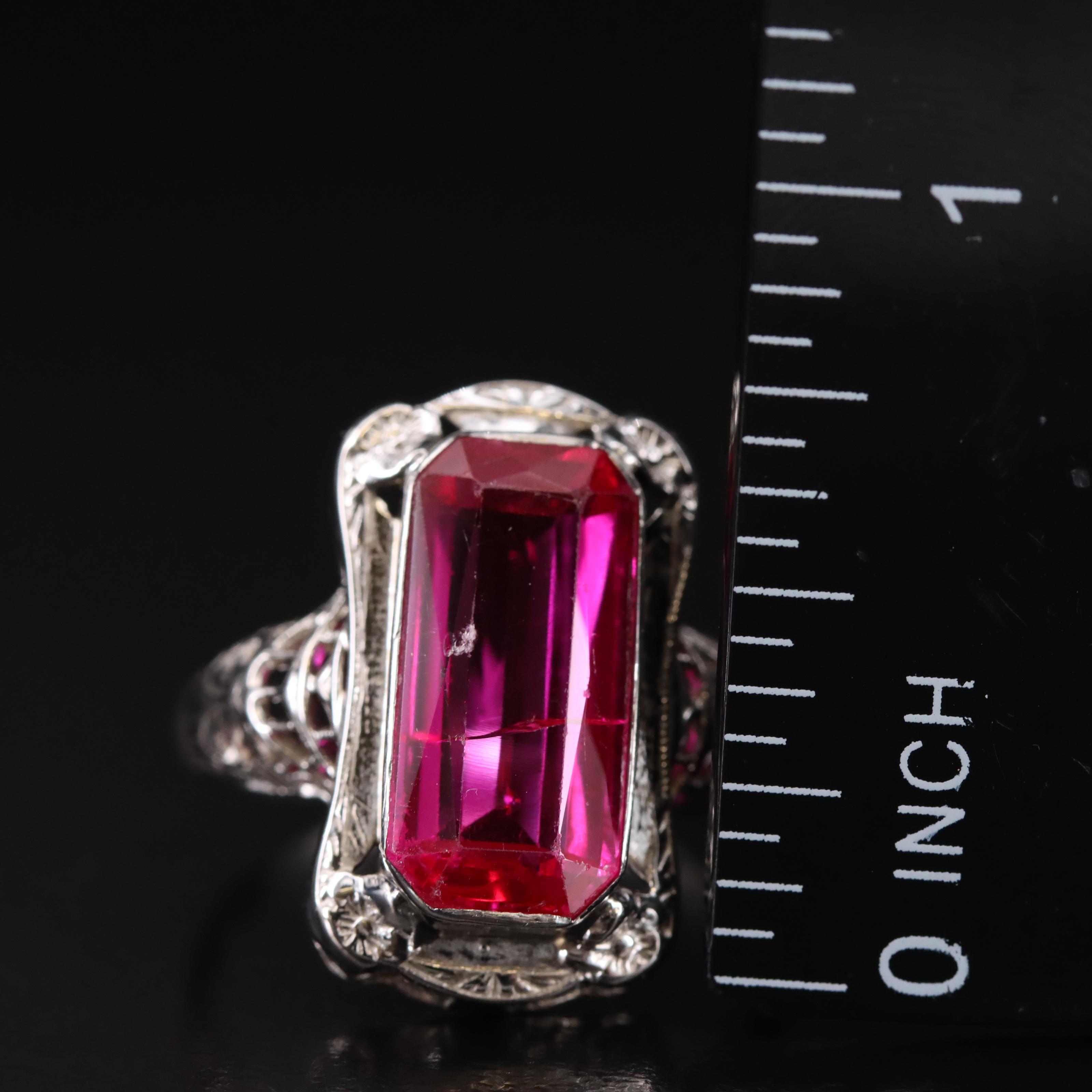 14K Ruby Solitaire Ring