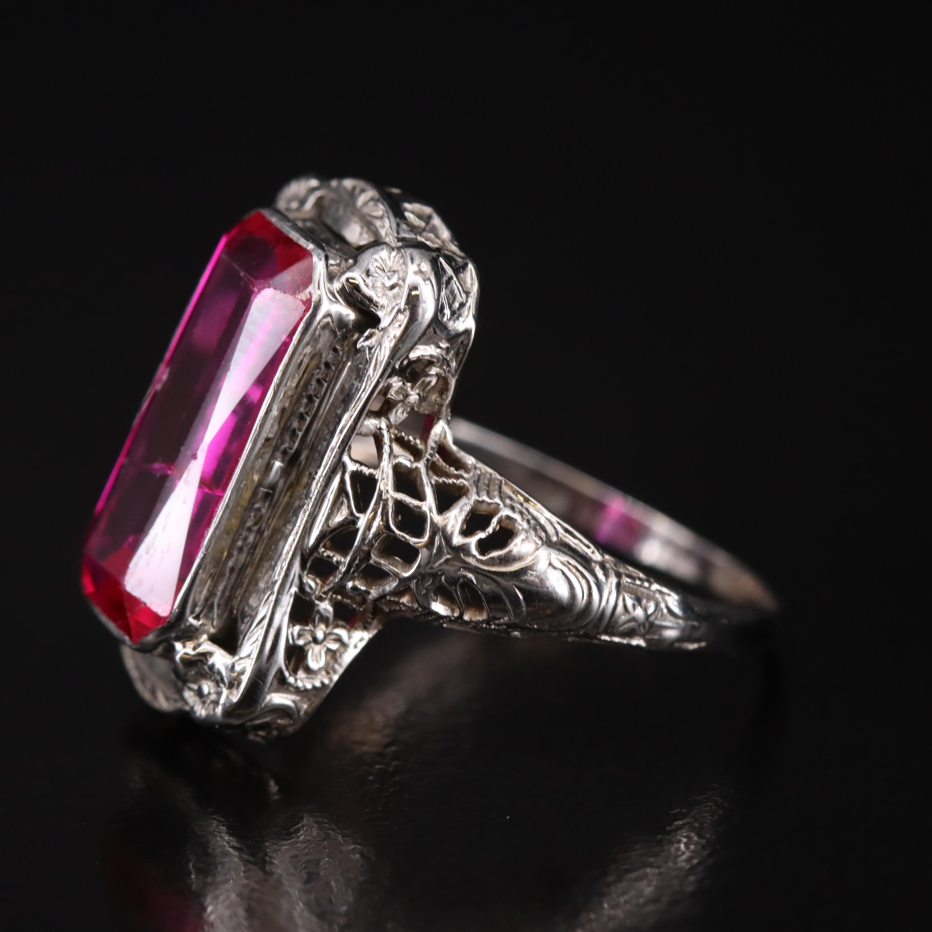 14K Ruby Solitaire Ring