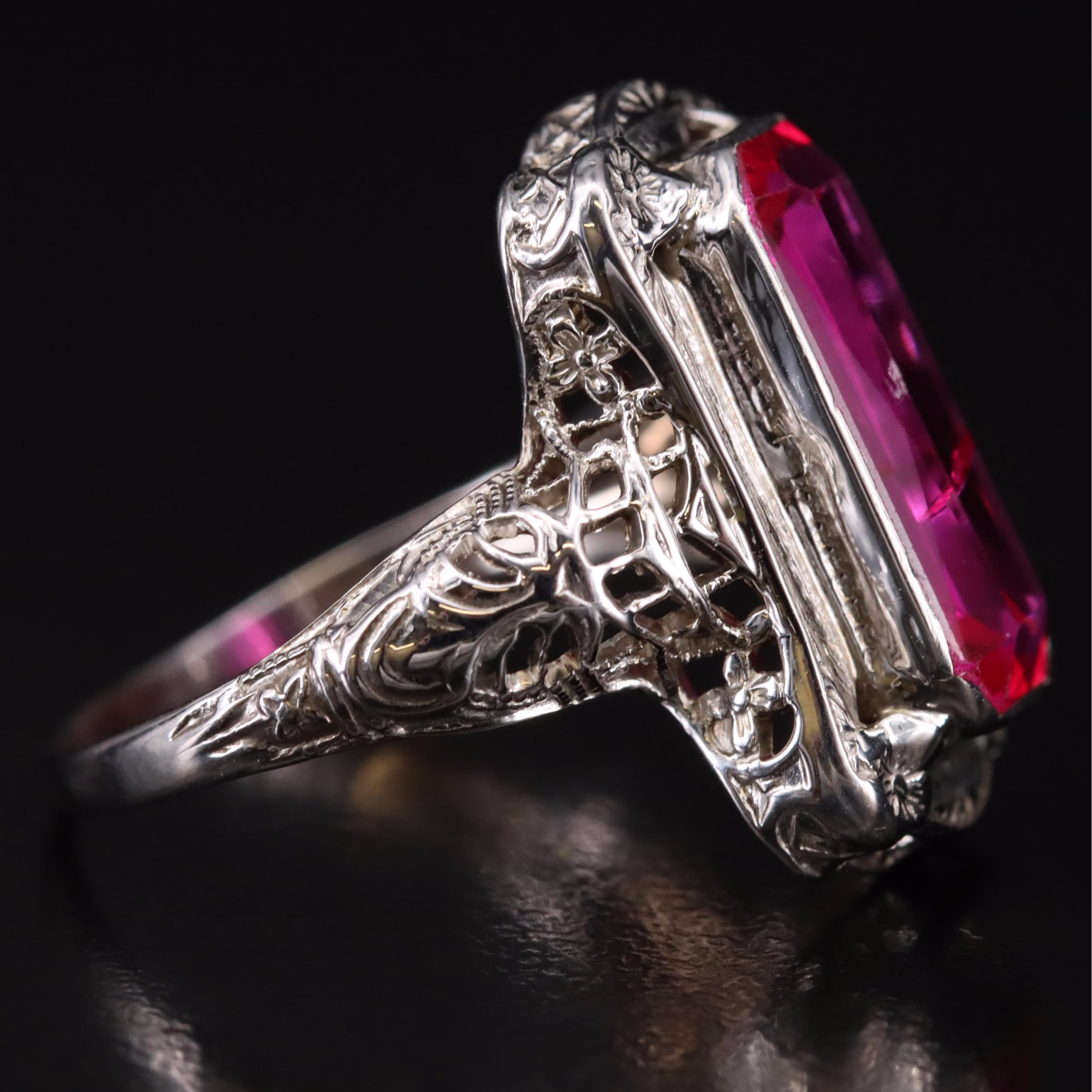 14K Ruby Solitaire Ring