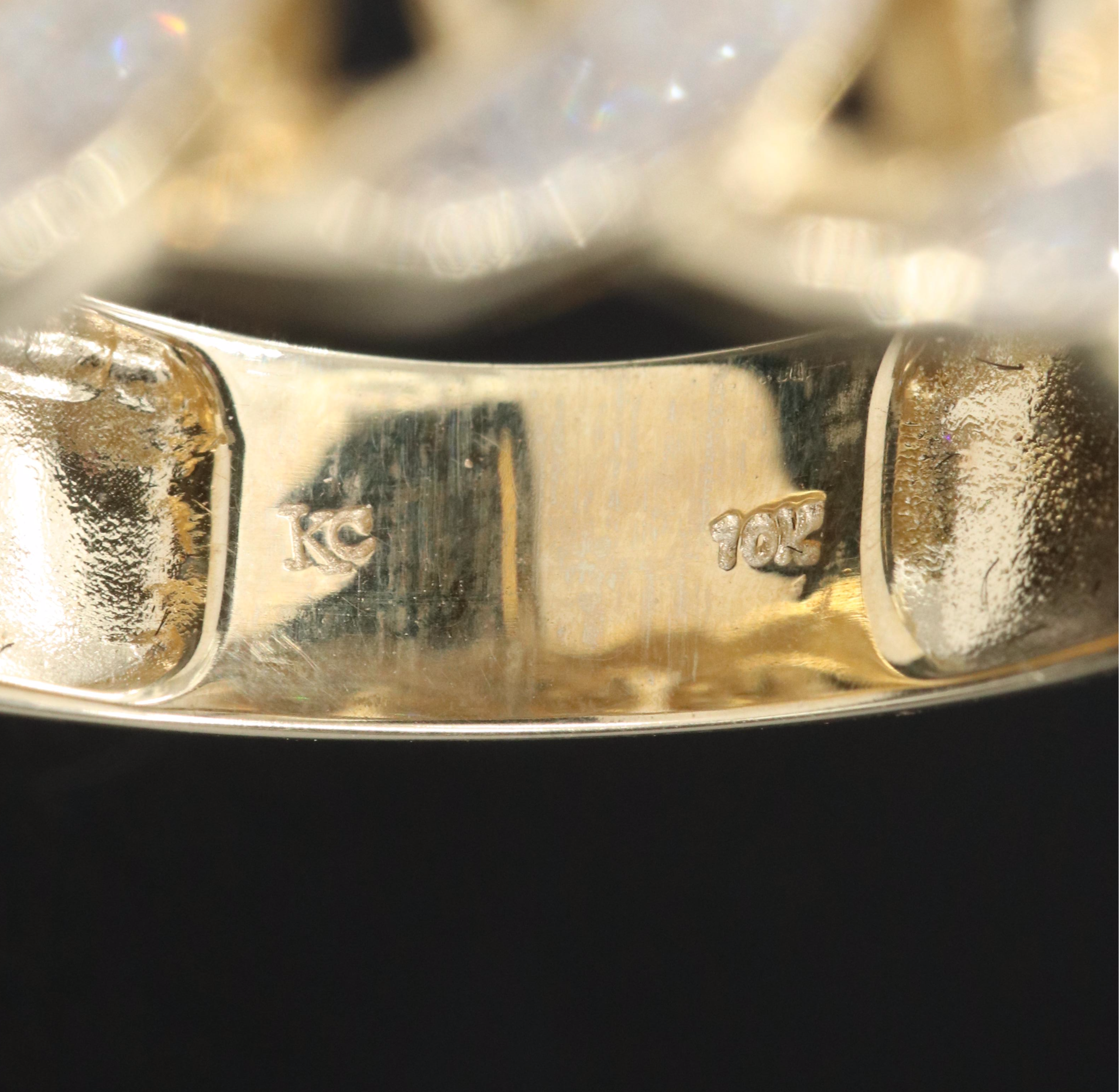 10K 0.40 CTW Diamond Curb Link Ring