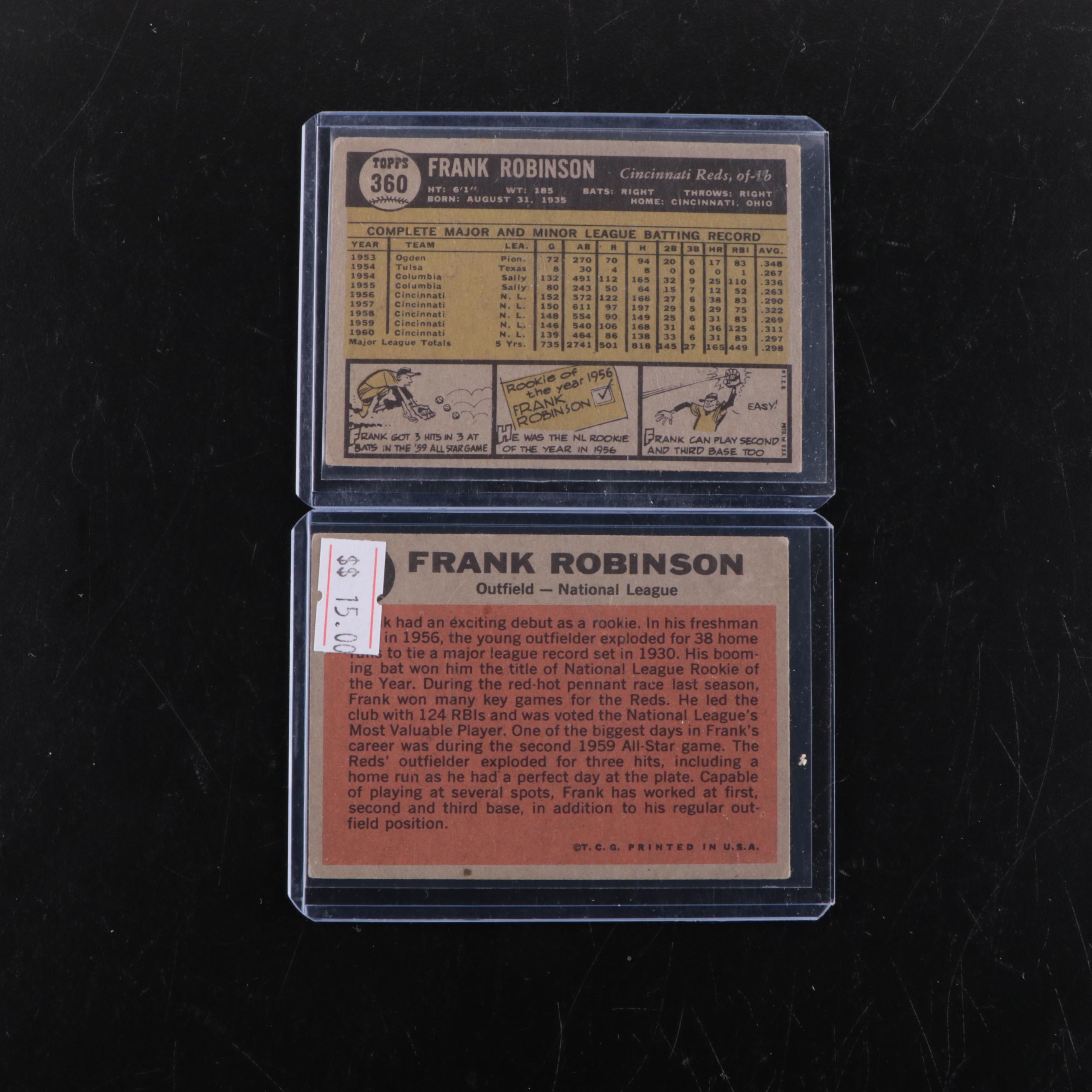 Topps Baseball Cards Featuring Mickey Mantle, Willie Mays and More, 1950s–1960s