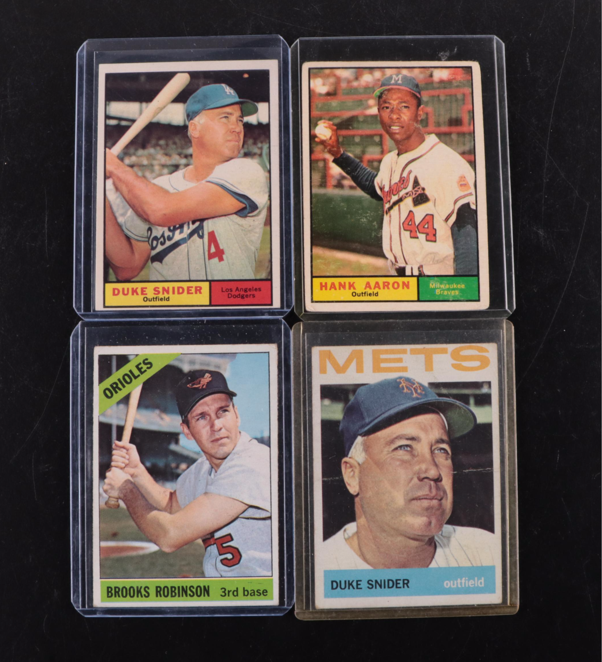 Topps Baseball Cards Featuring Mickey Mantle, Willie Mays and More, 1950s–1960s