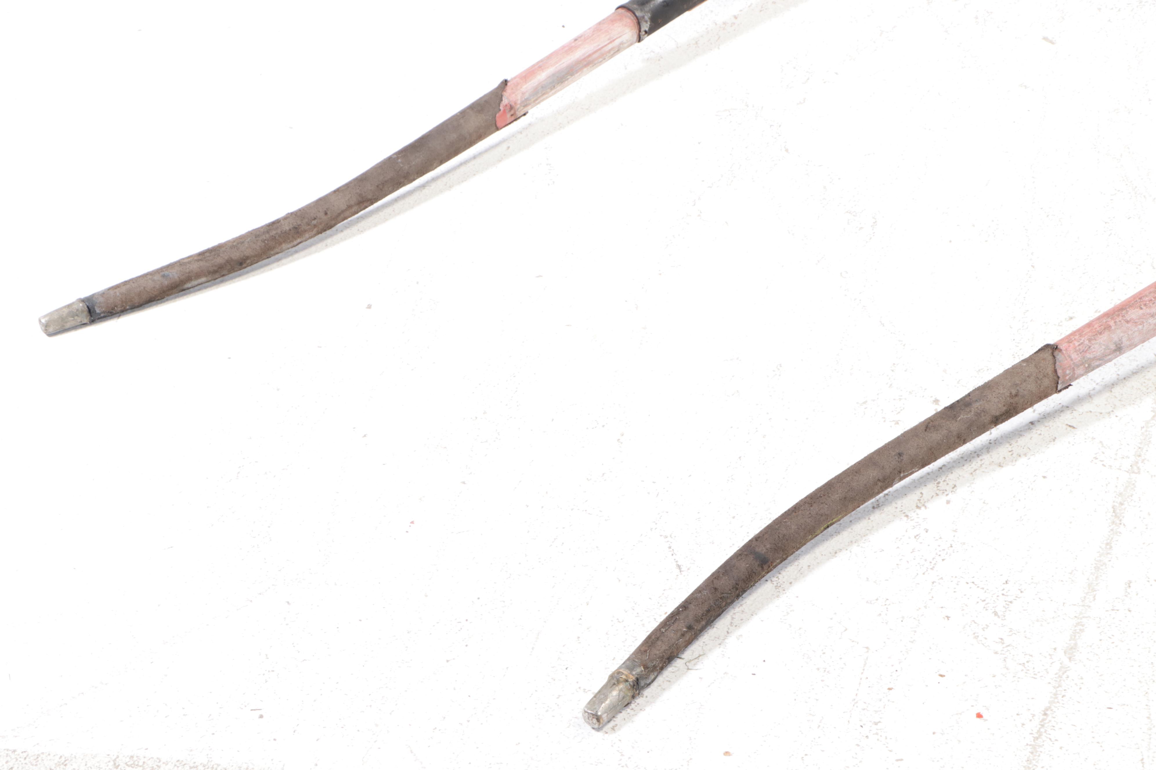 Single Horse Painted Wood and Cast Iron Sleigh