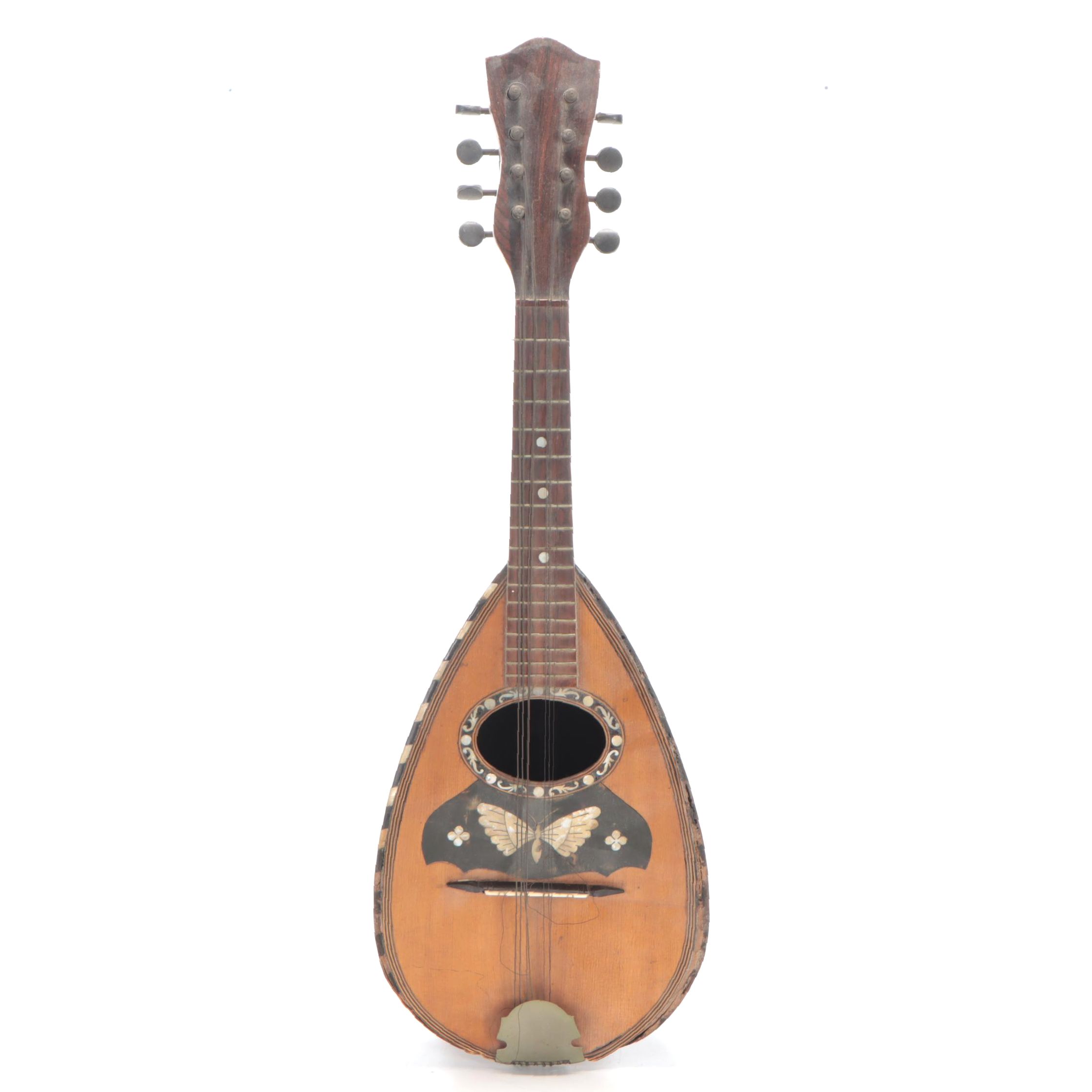 Midland Mother-of-Pearl Inlay Wood Bowlback Mandolin