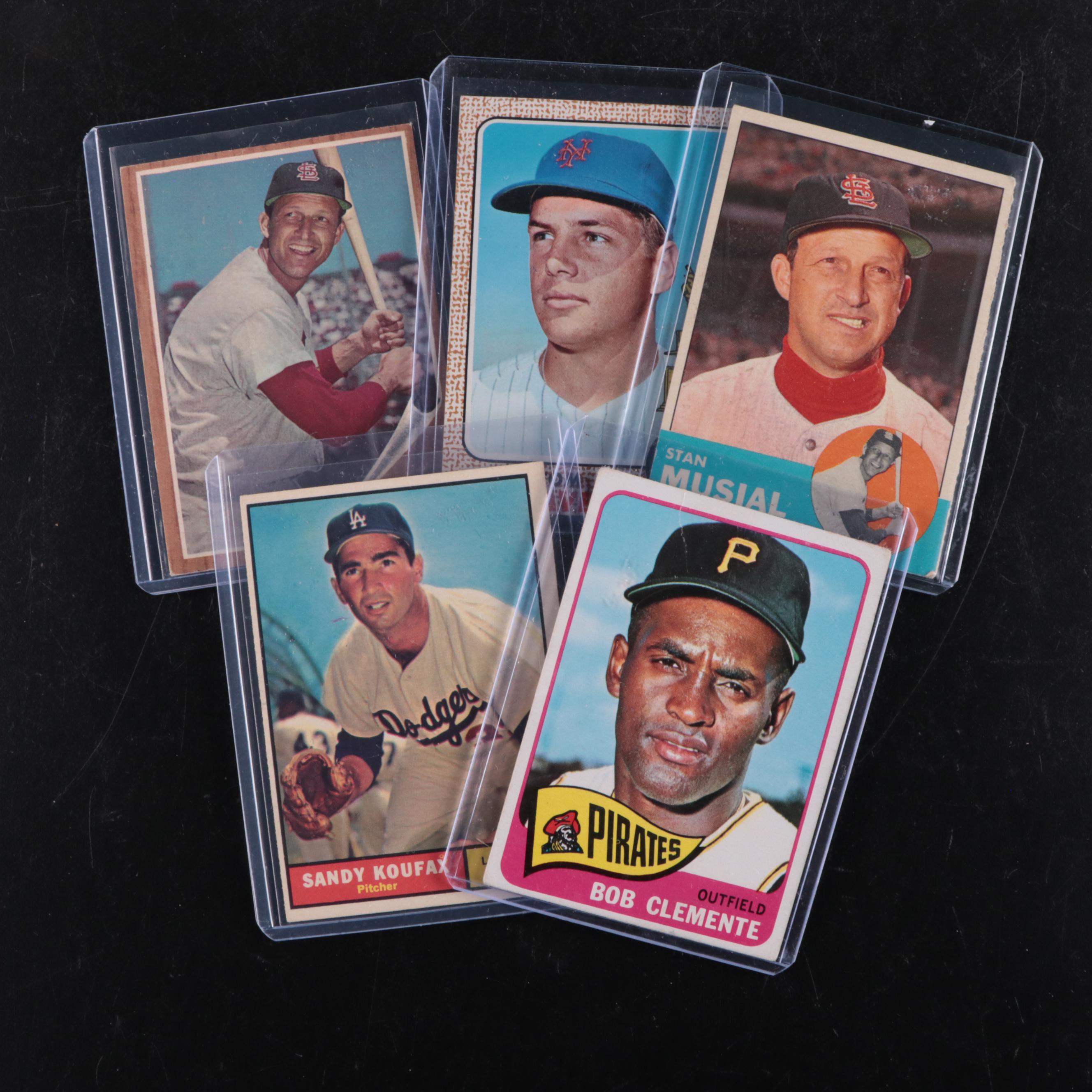 Topps Baseball Cards Featuring Roberto Clemente, Jim Palmer Rookie and More