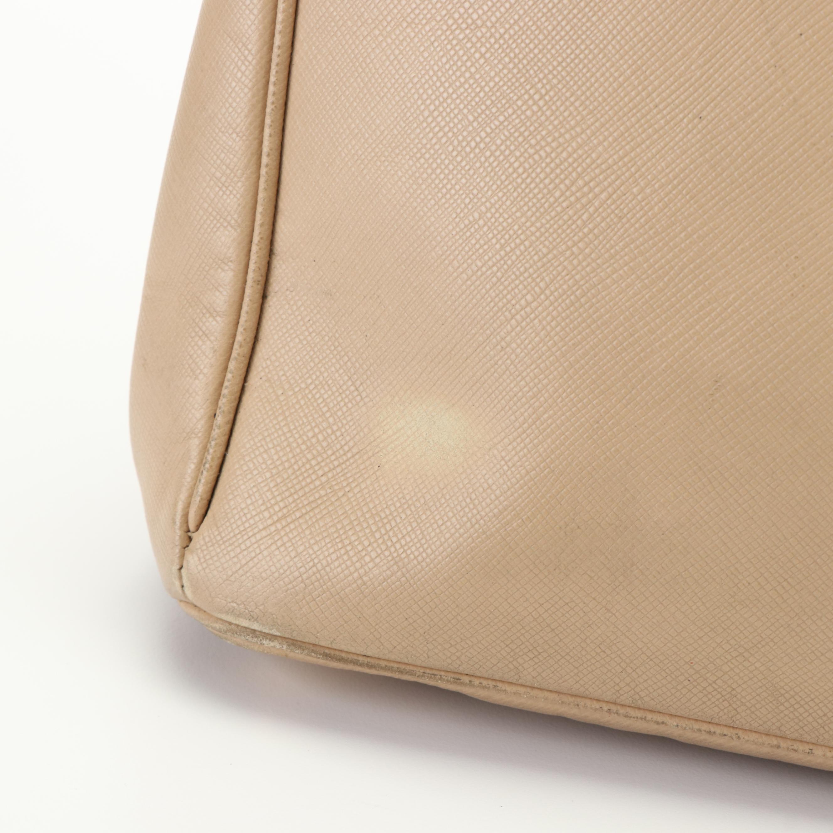 Prada Saffiano Lux Double Zip Galleria Tote