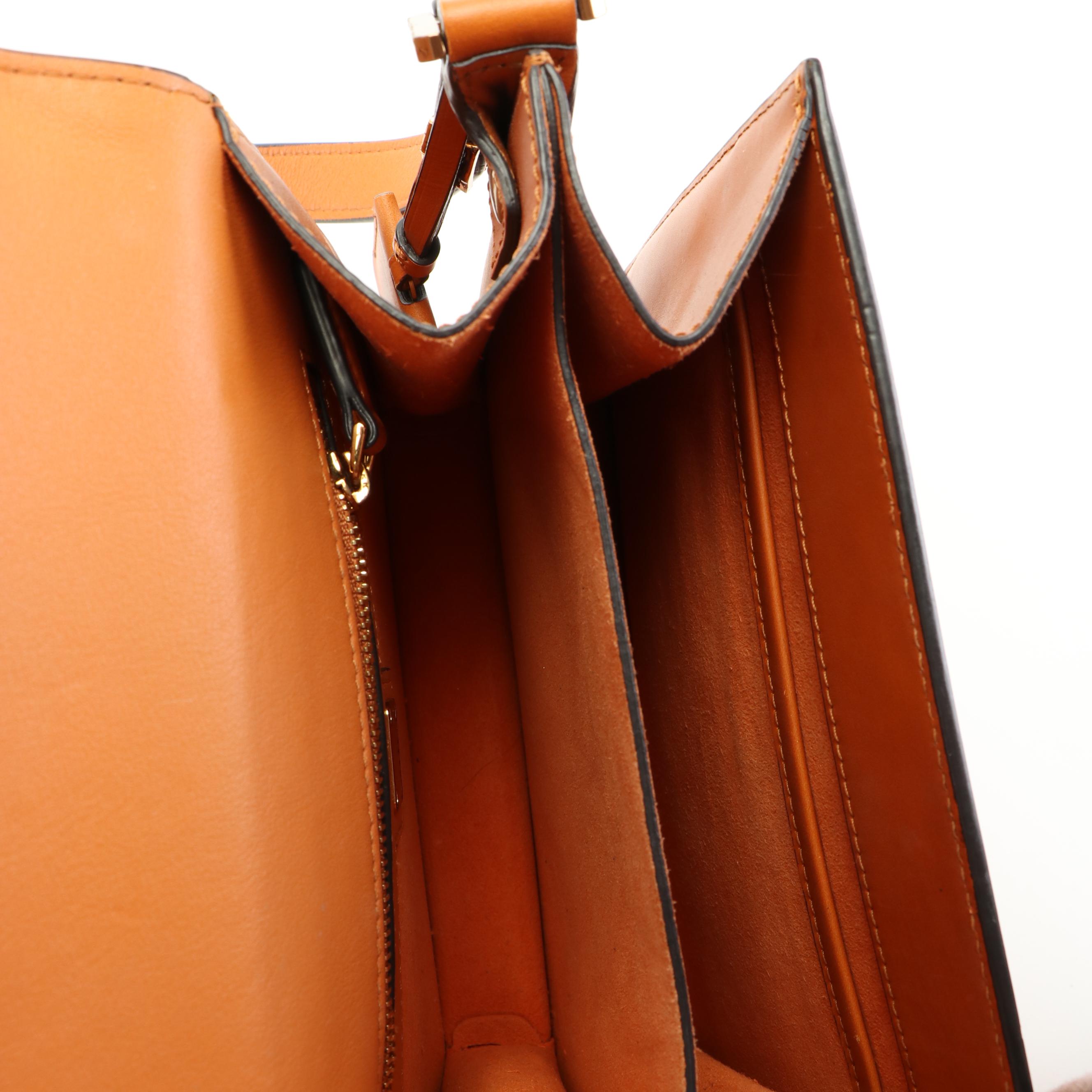 MCM Patricia Cognac Leather Crossbody Bag