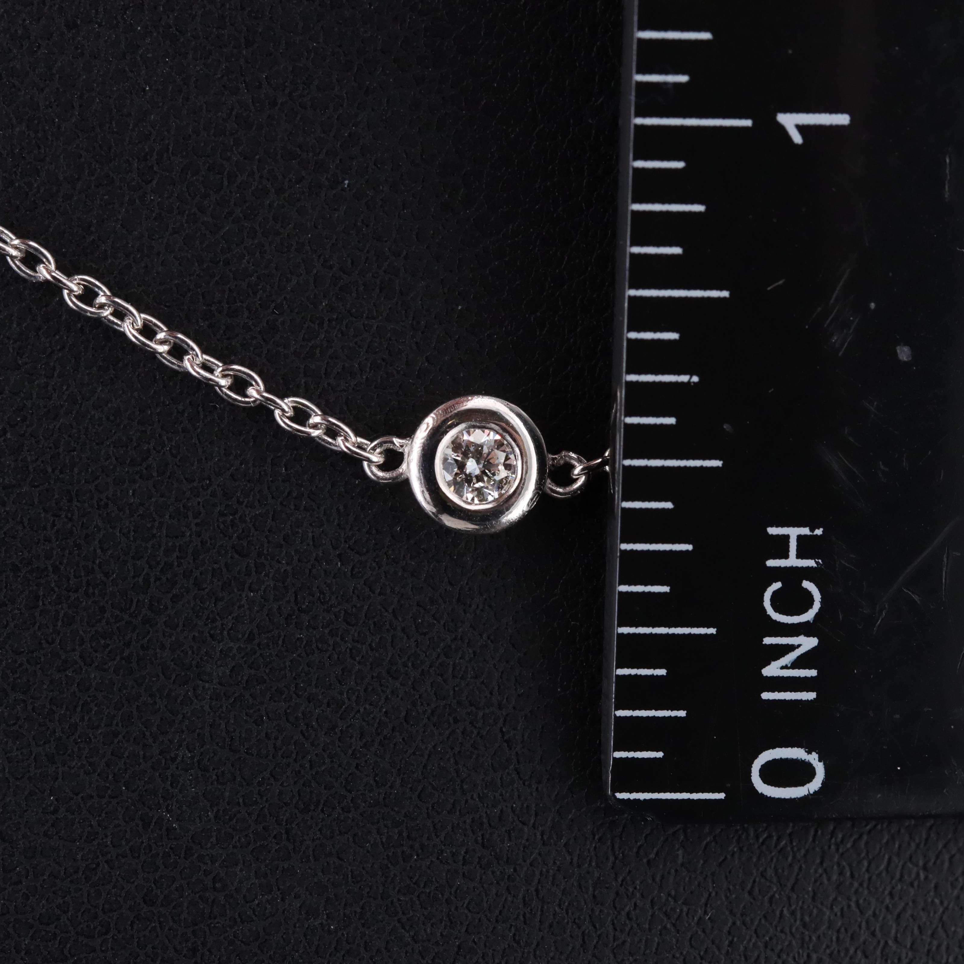 14K 1.00 CTW Diamond Station Necklace