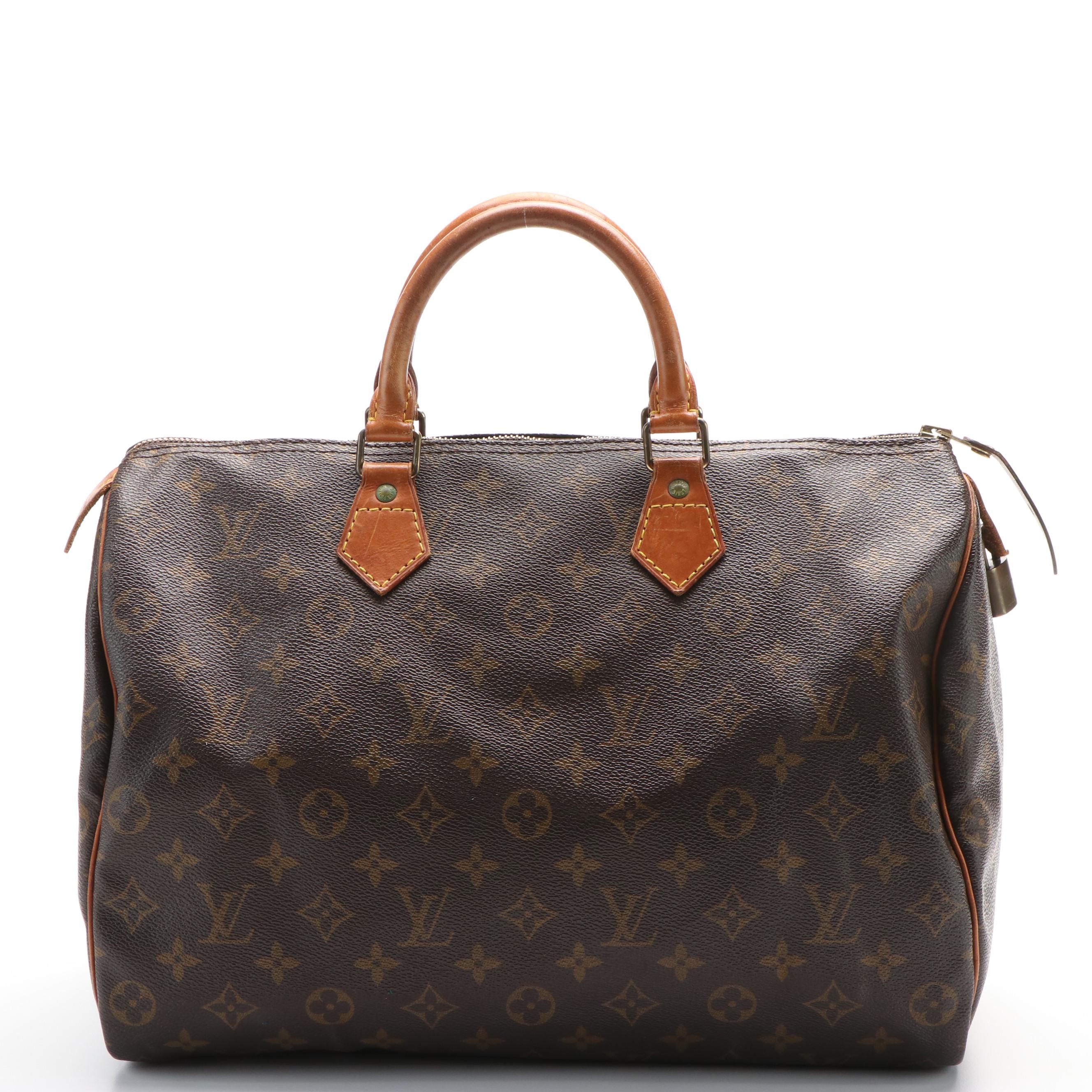 Louis Vuitton Monogram Speedy 35 Boston Bag