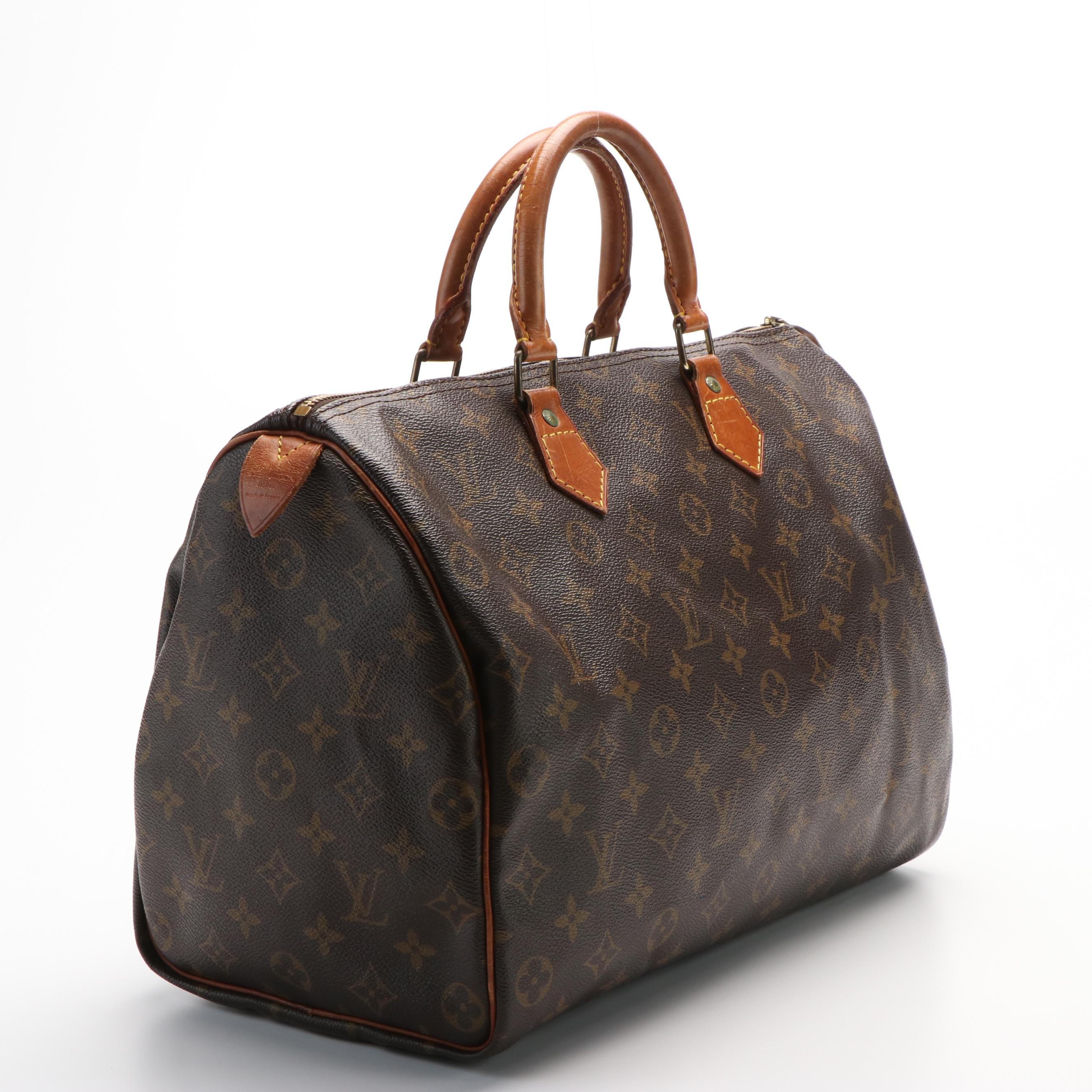 Louis Vuitton Monogram Speedy 35 Boston Bag