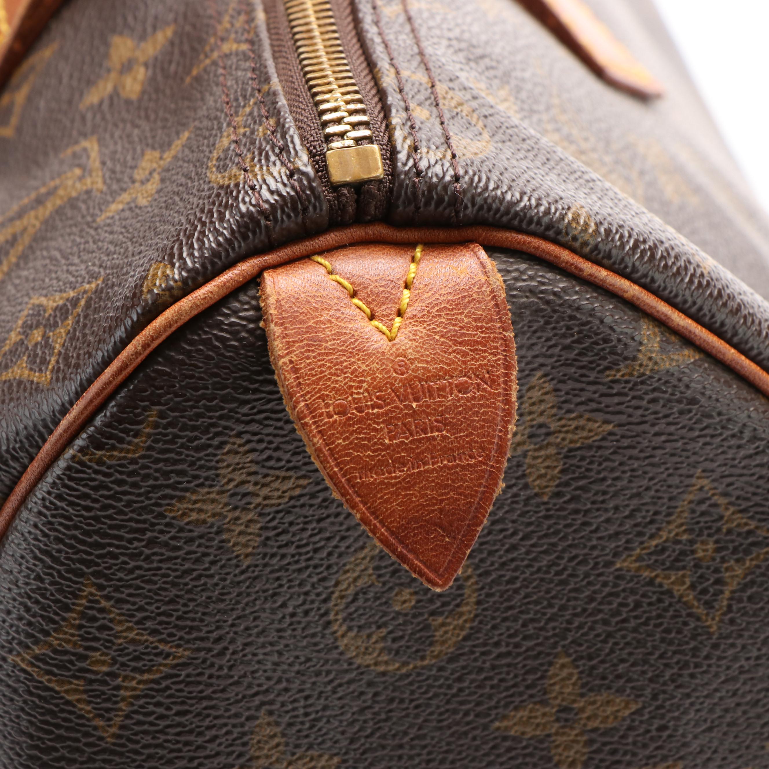 Louis Vuitton Monogram Speedy 35 Boston Bag