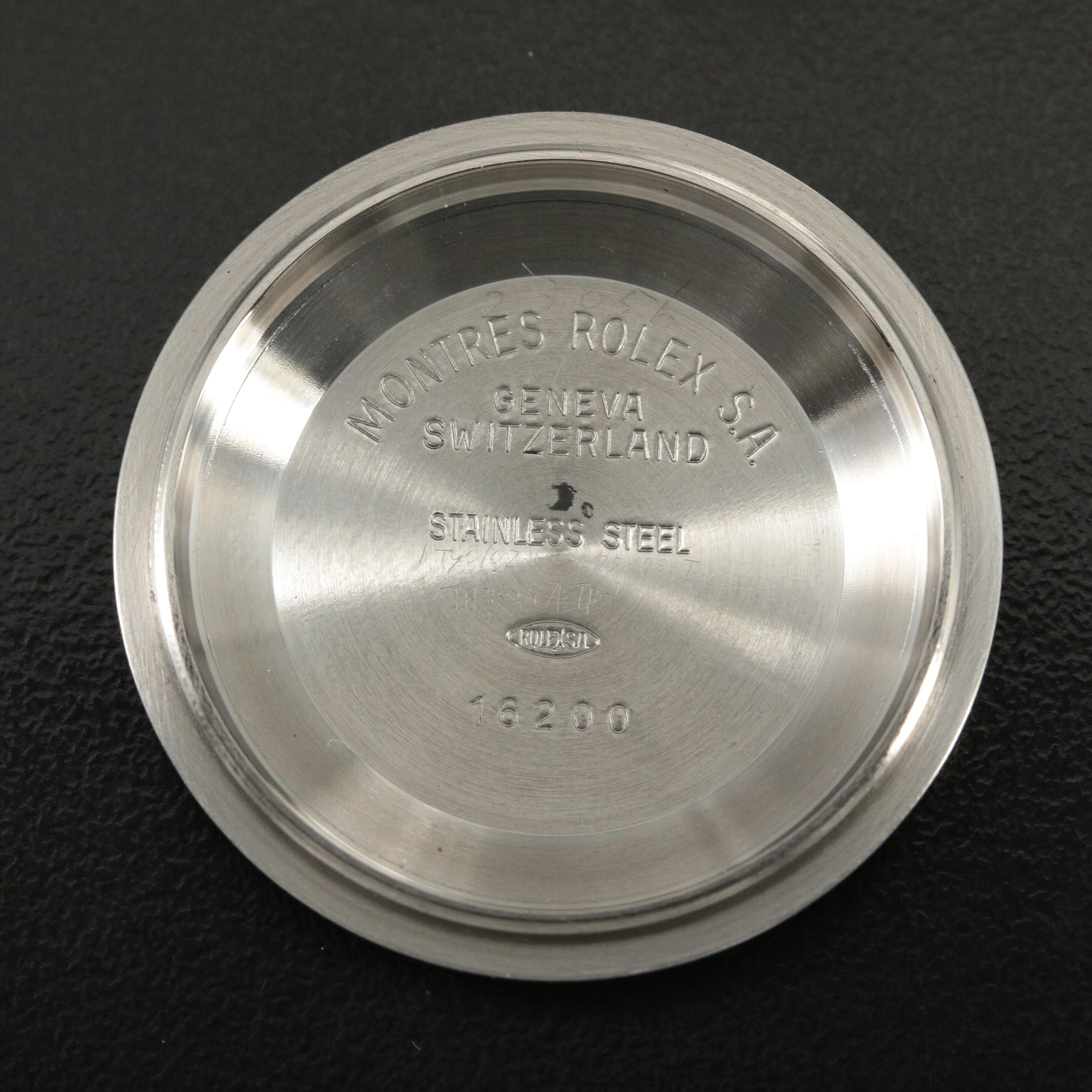 1994 Rolex Salmon Roman Dial Datejust Watch