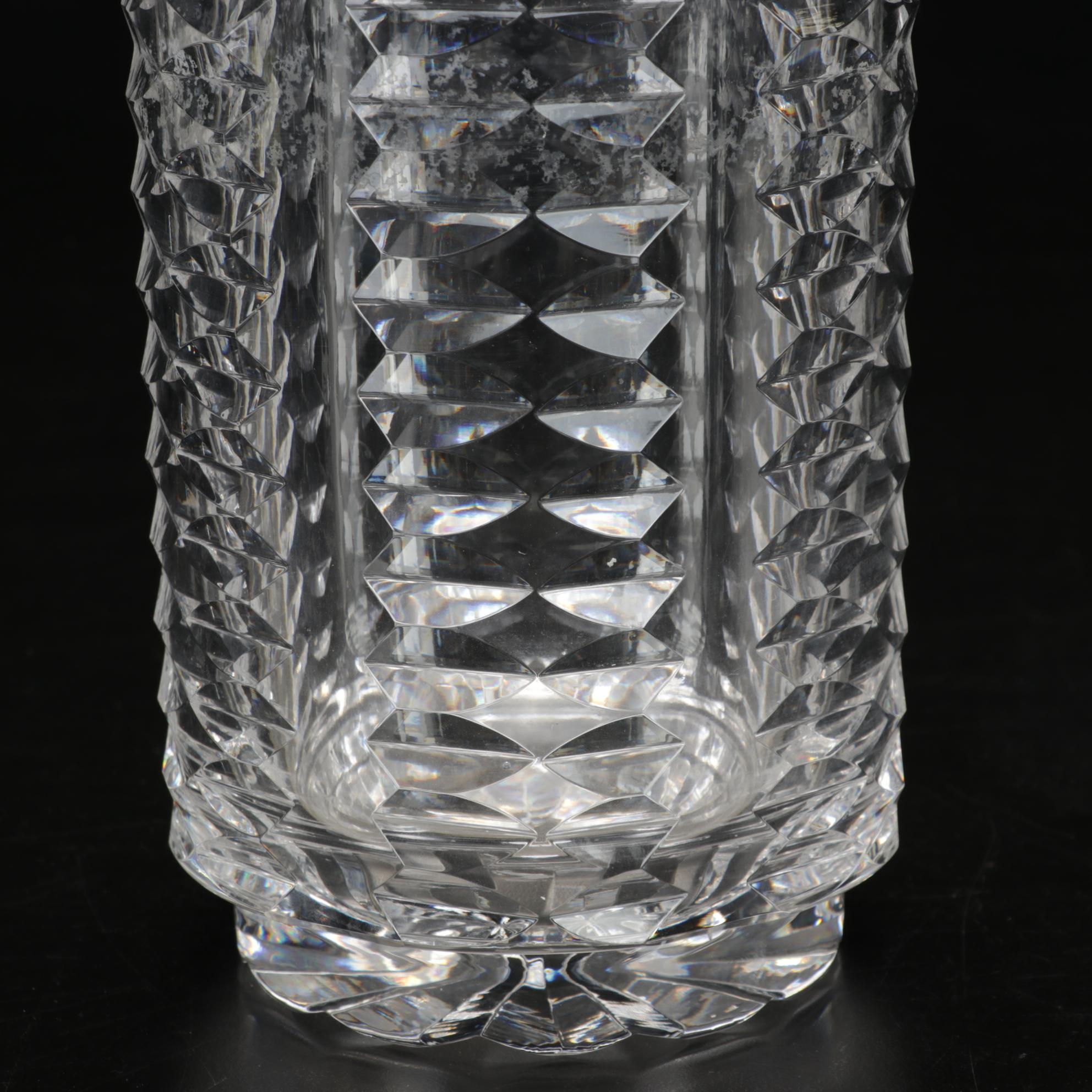 Waterford Crystal 10" Paneled Flower Vase
