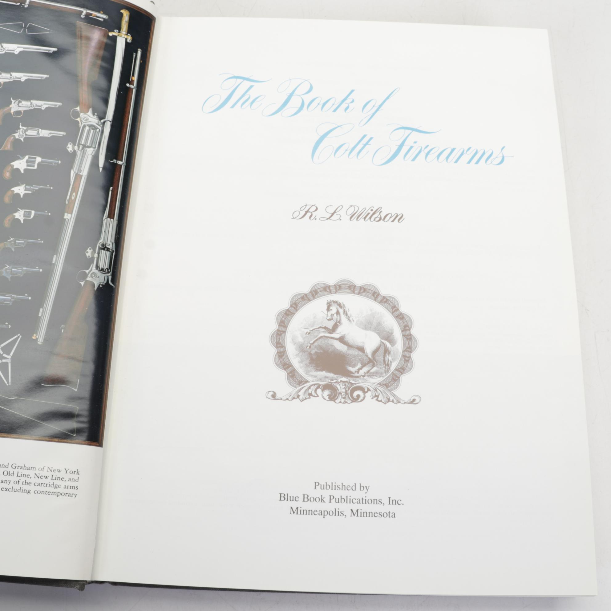 Collection of Firearms Reference Books Featuring Winchester and Colt