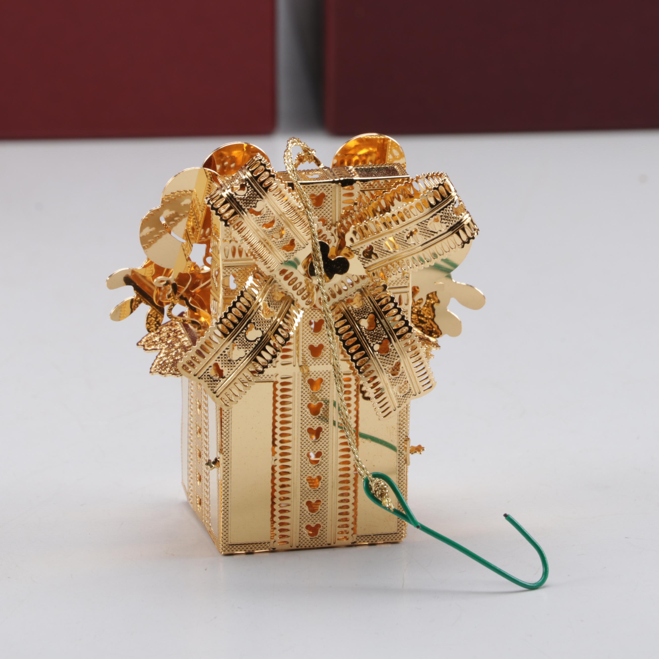 Danbury Mint Disney Christmas and Other Gold Collection Ornaments