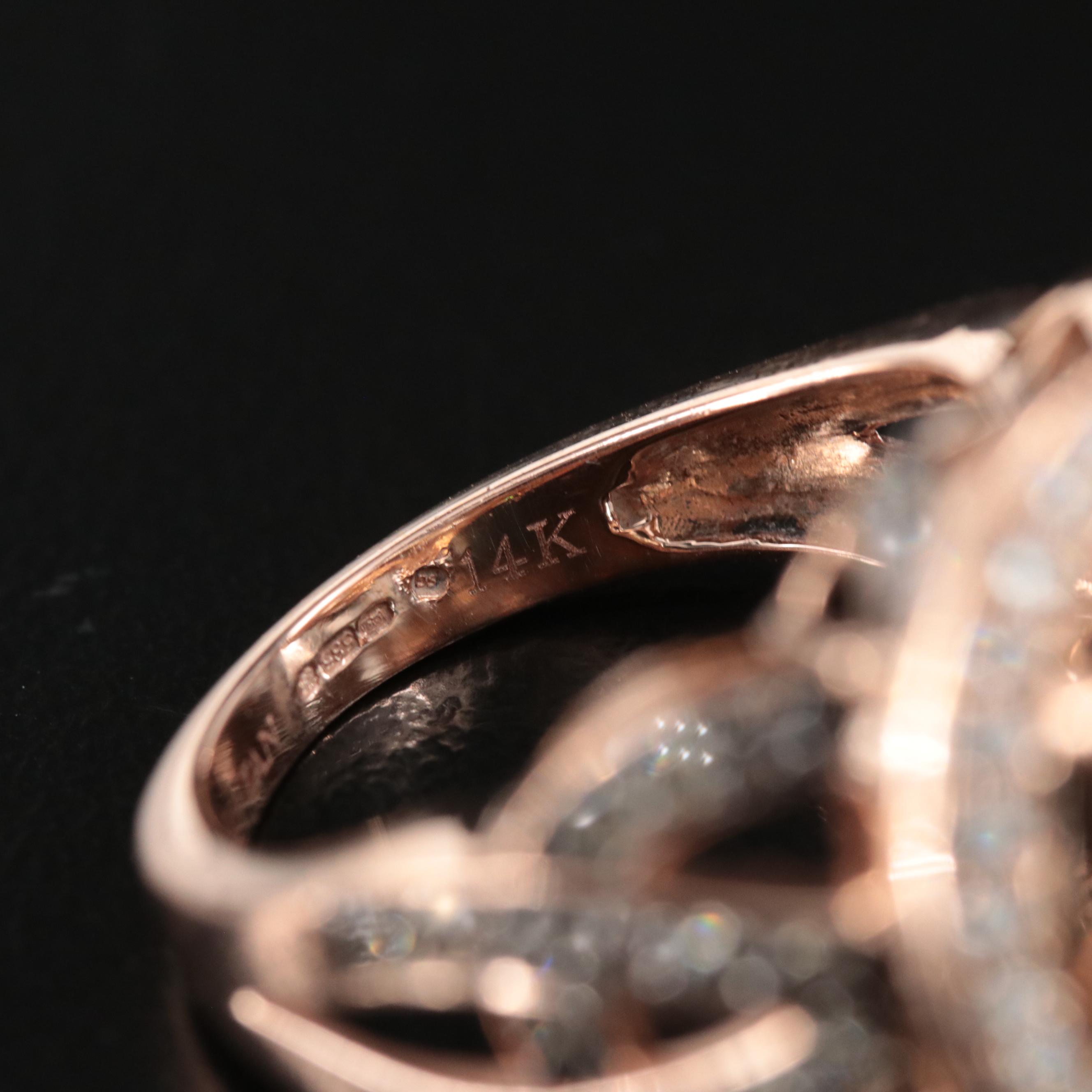 Le Vian 14K Rose Gold Smoky Quartz and 1.33 CTW Diamond Ring