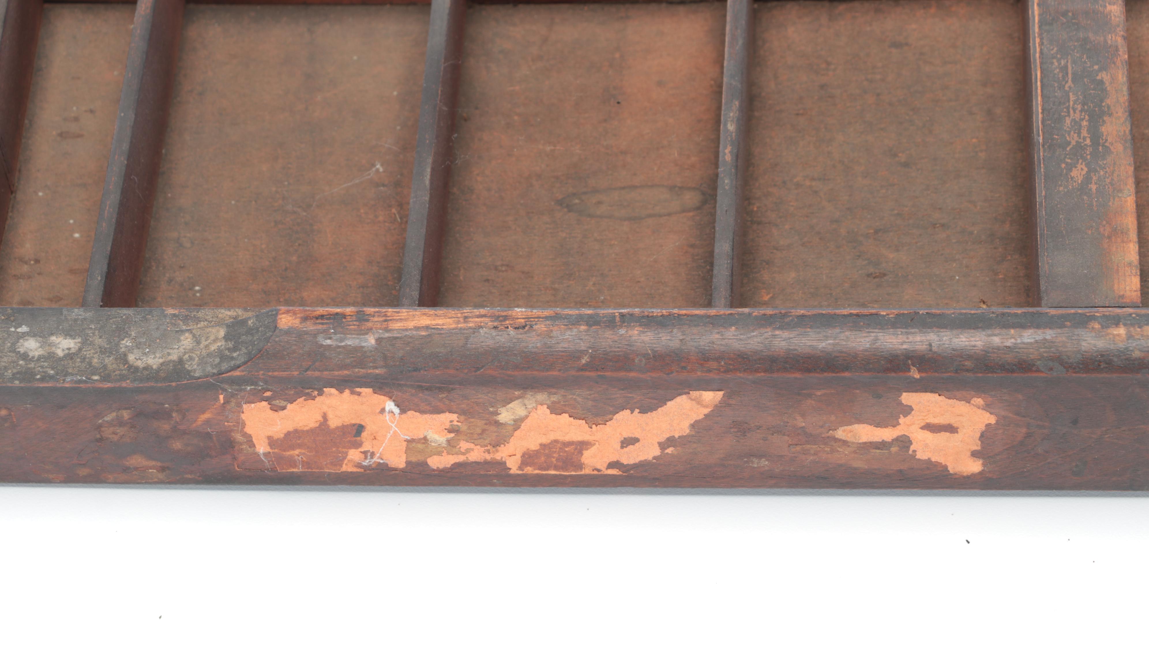 Hamilton Mfg. Co. Printers Block Tray, Early 20th Century