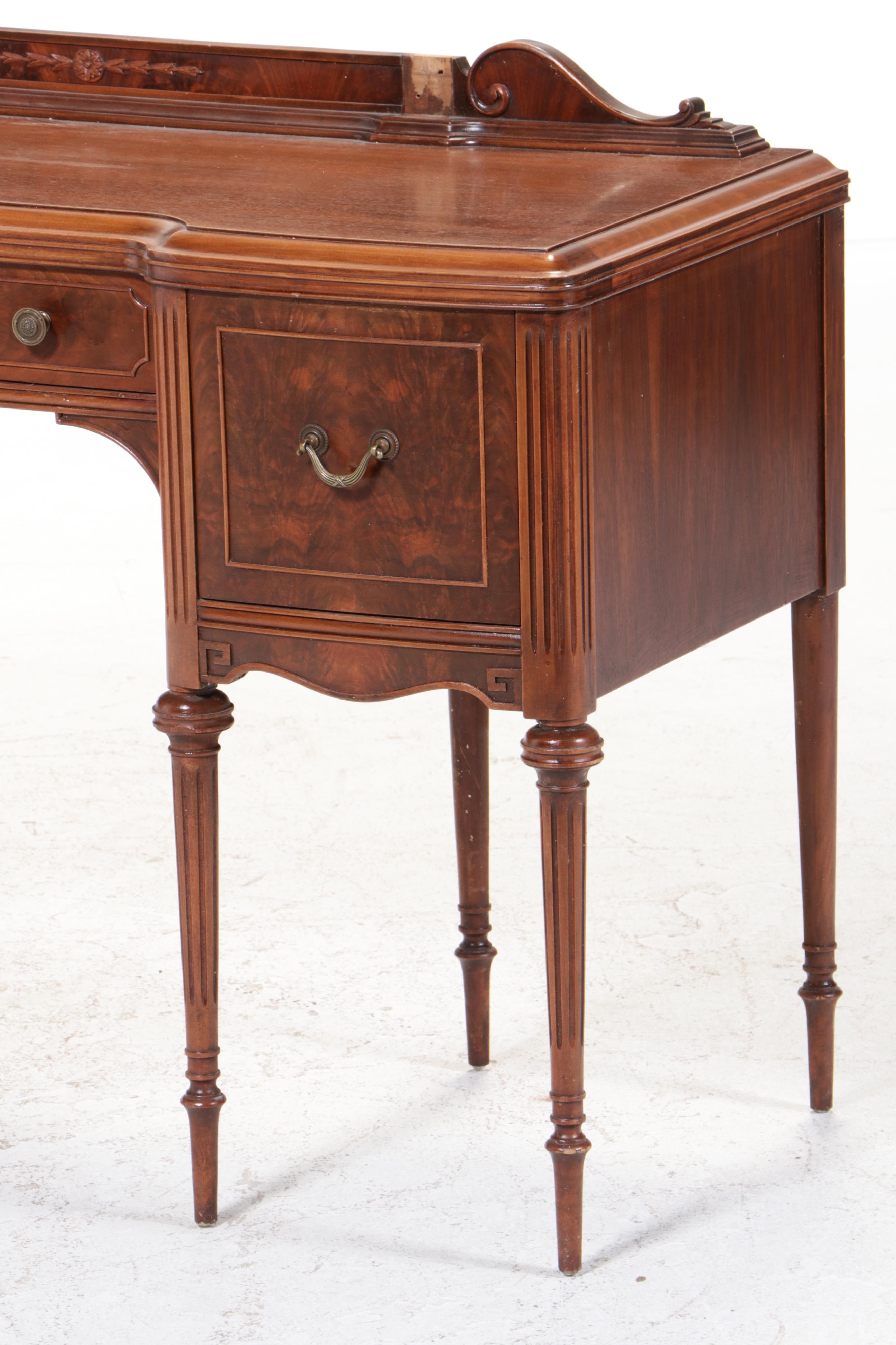 Landstrom Furniture Louis XVI Style Vanity Desk with Mirror