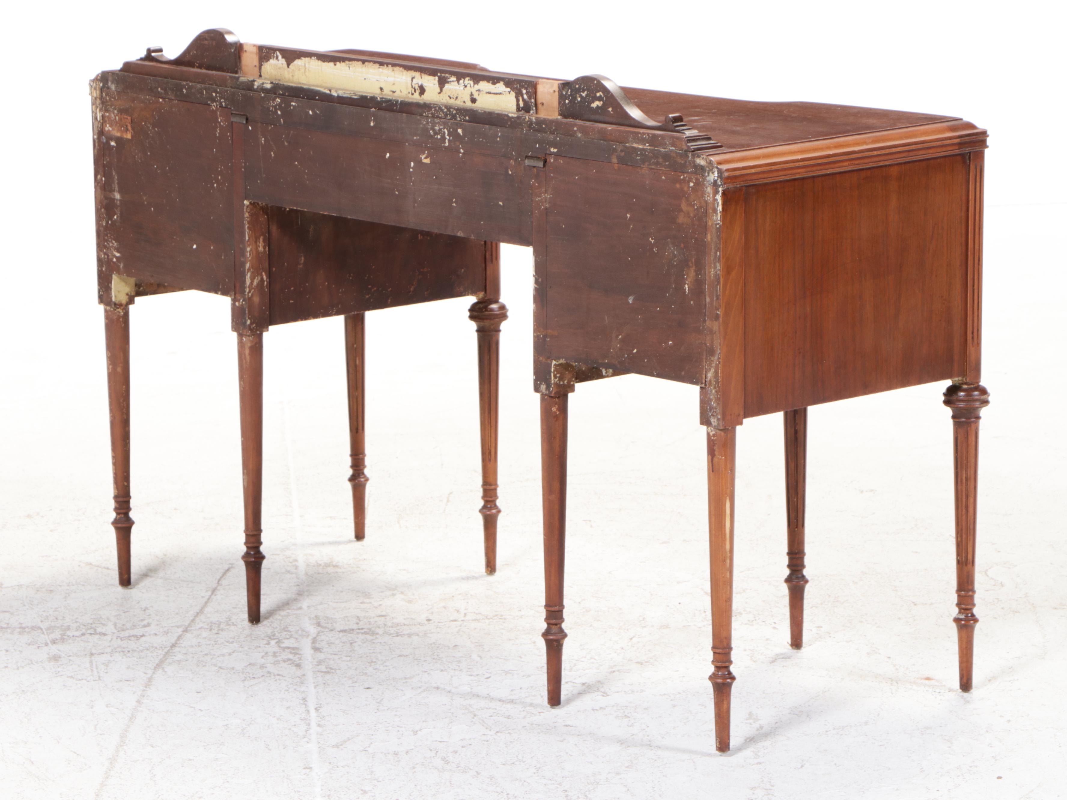 Landstrom Furniture Louis XVI Style Vanity Desk with Mirror