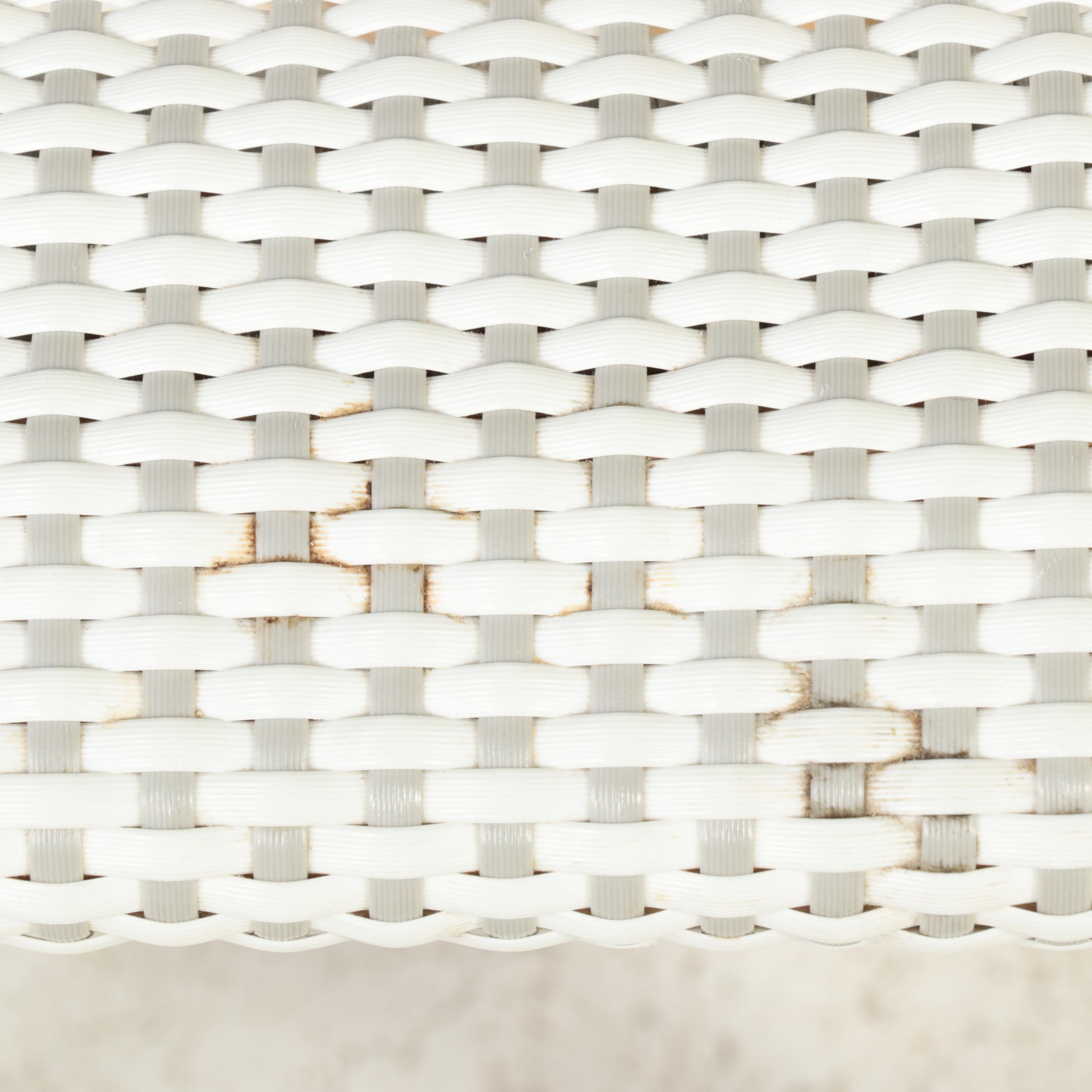 Pair of Serena & Lily "Riviera" Rattan Wicker Side Chairs