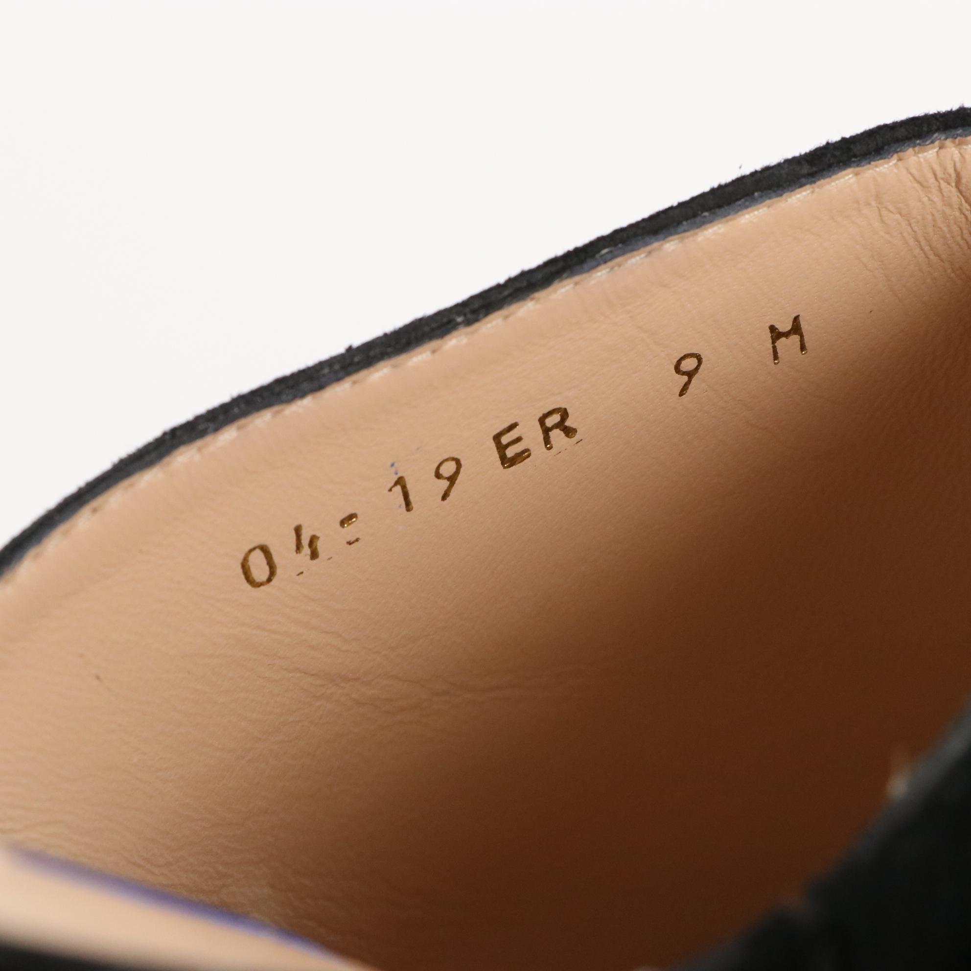 Stuart Weitzman Black Suede and Tan Leather Espadrille Wedge Sandals, New in Box