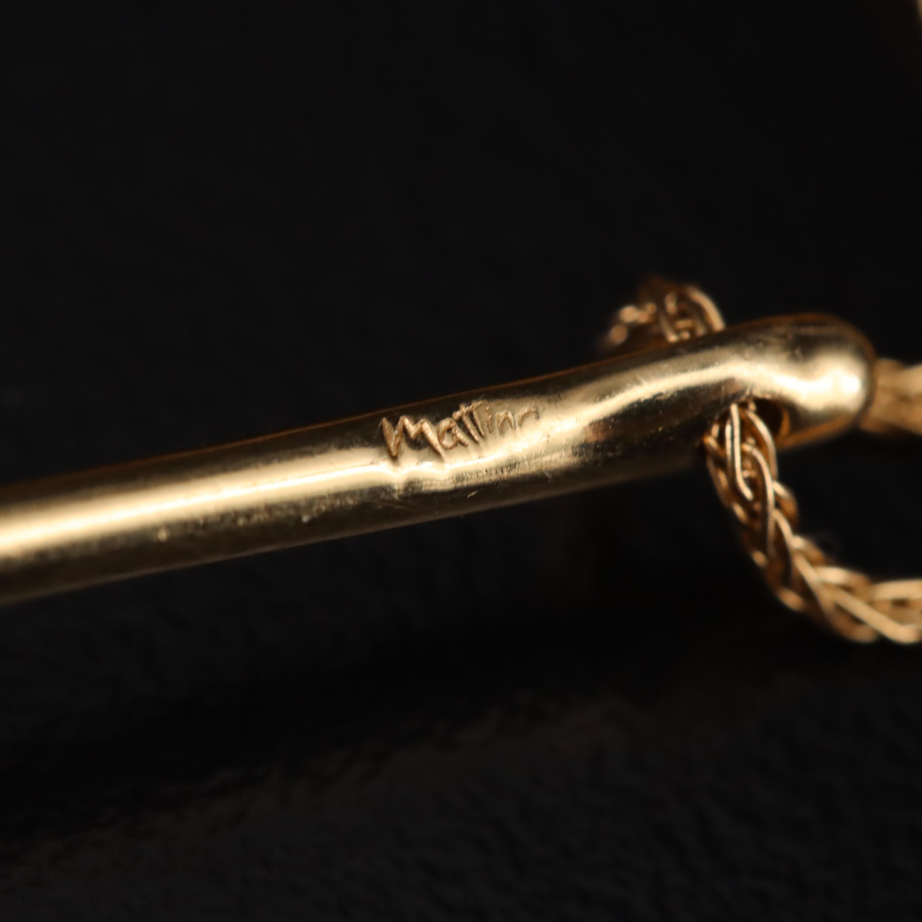 18K Diamond and Gemstone Cross Necklace