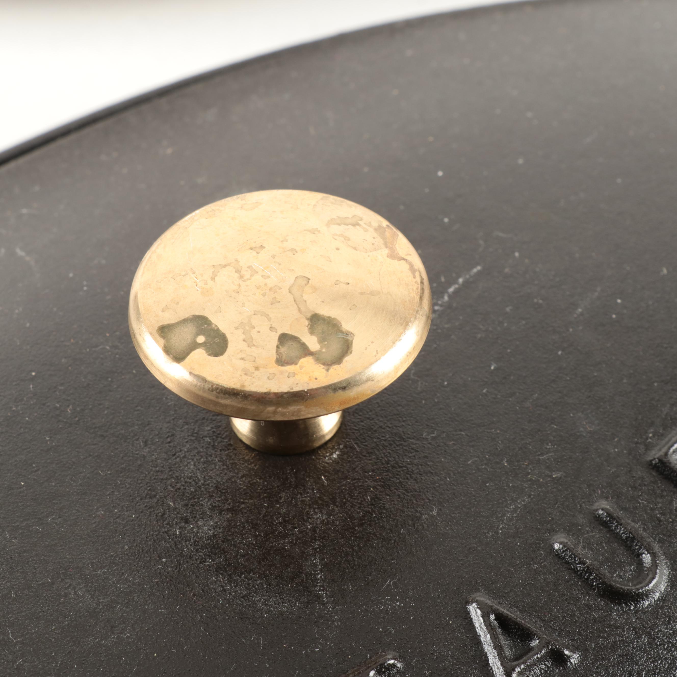 Staub French Cast Iron Covered Fish Pans