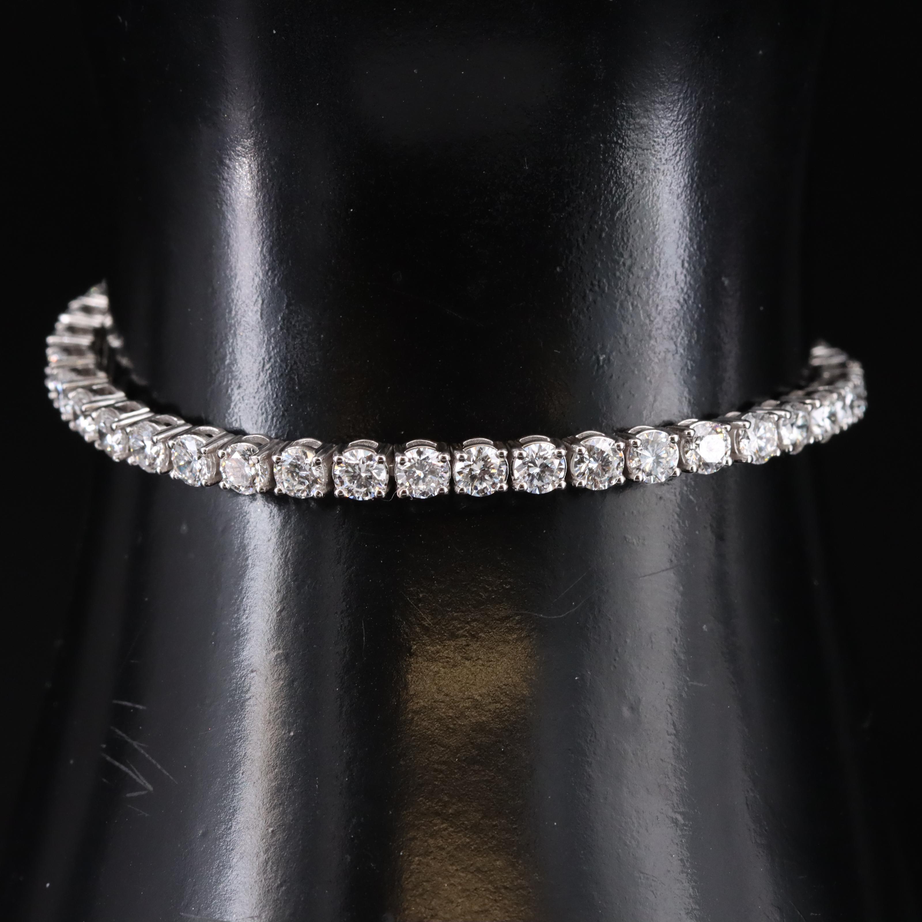 14K 6.95 CTW Lab Grown Diamond Tennis Bracelet