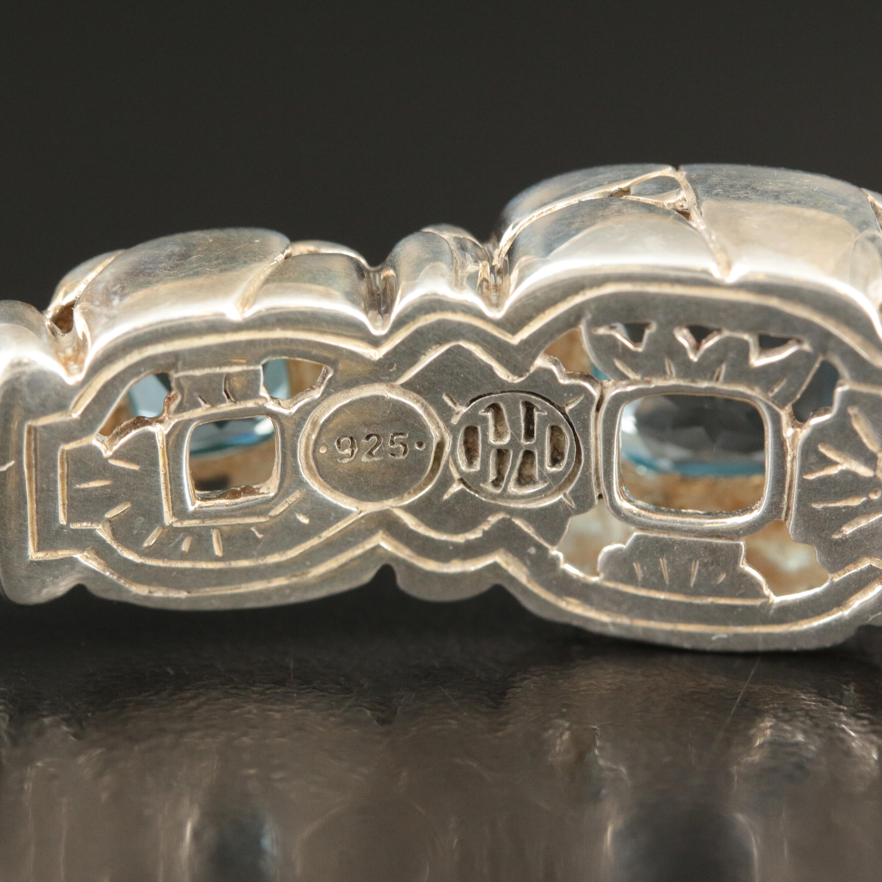 John Hardy "Kali Pebble" Blue Topaz Bracelet