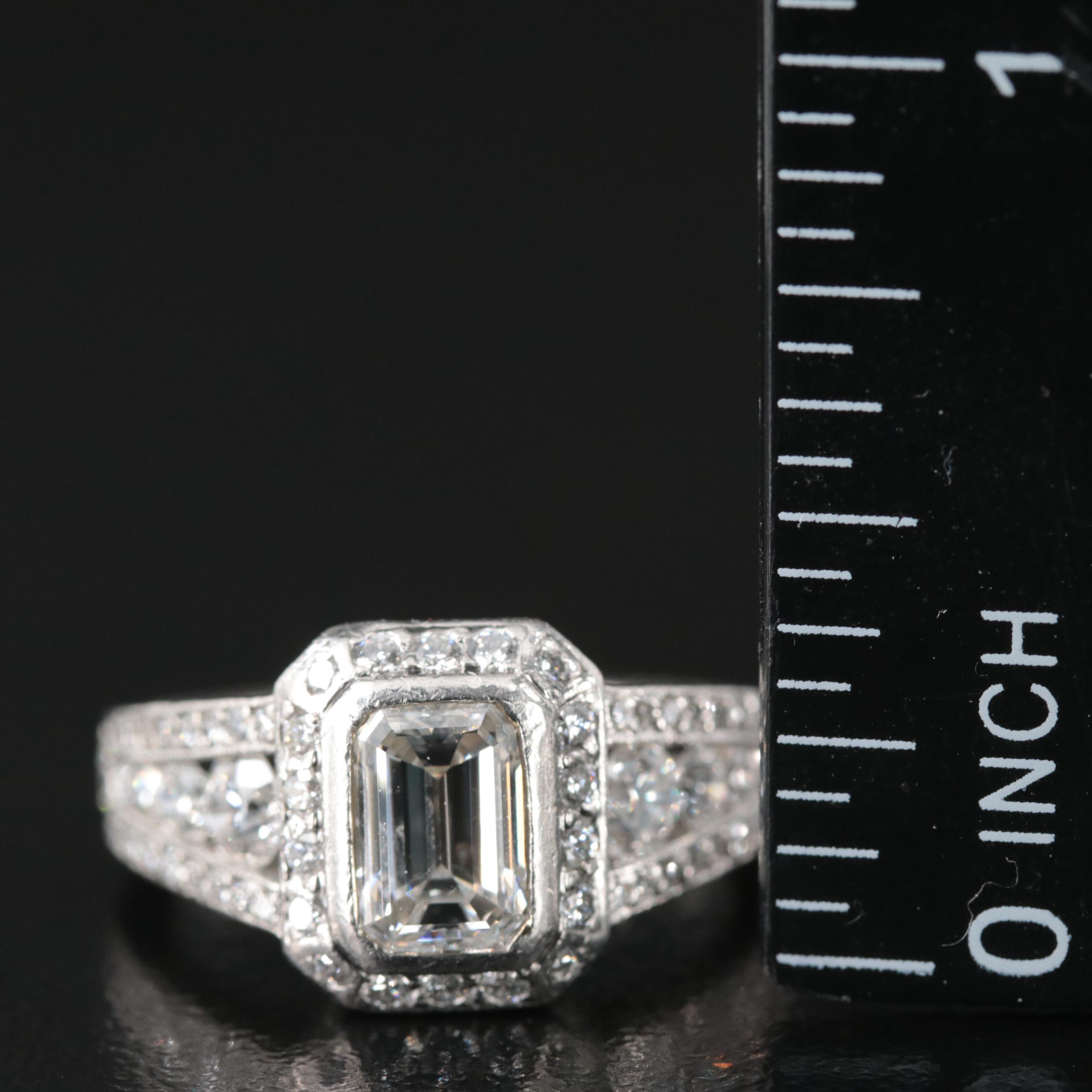 Platinum 2.00 CTW Diamond Ring with Online IGI Report