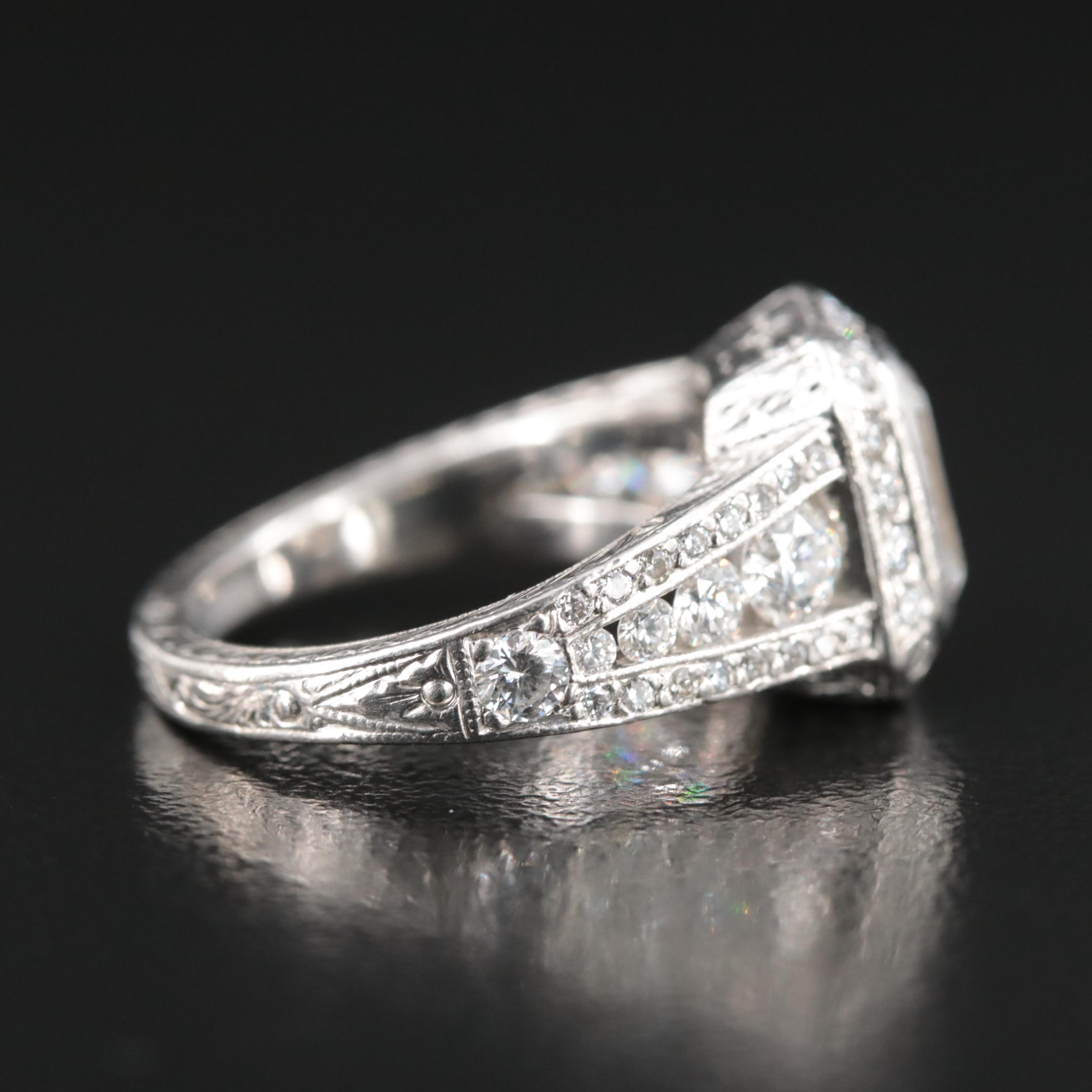 Platinum 2.00 CTW Diamond Ring with Online IGI Report