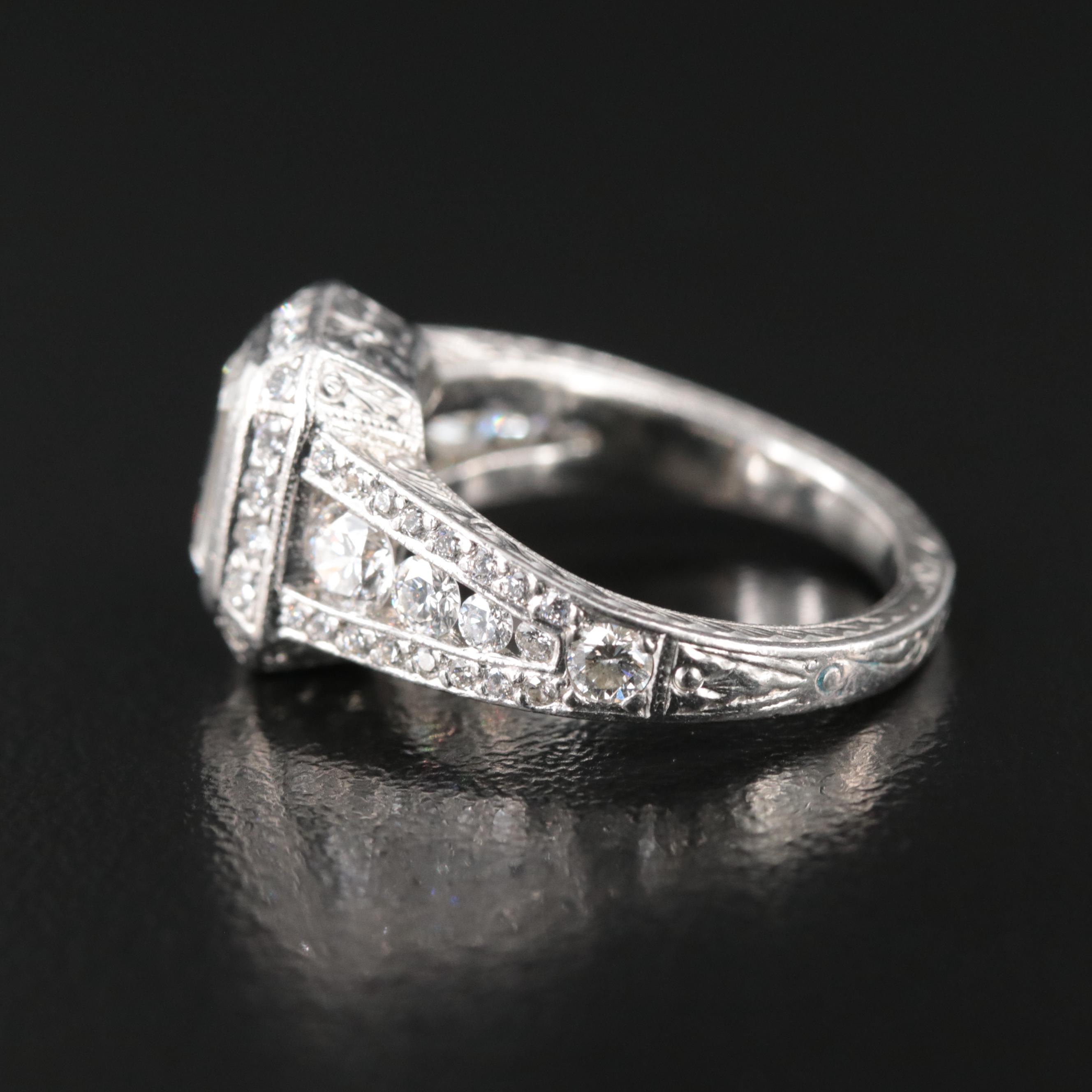 Platinum 2.00 CTW Diamond Ring with Online IGI Report