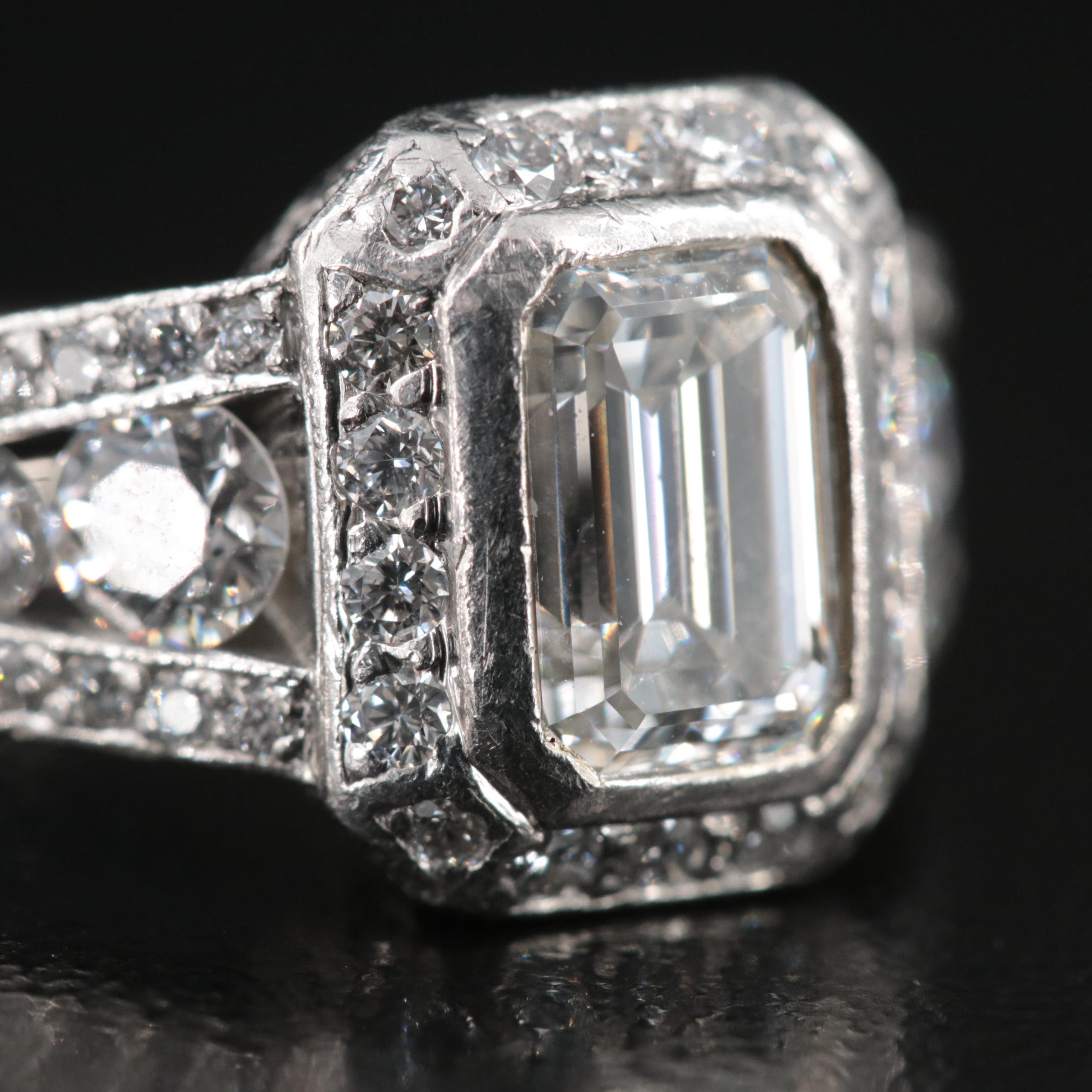 Platinum 2.00 CTW Diamond Ring with Online IGI Report