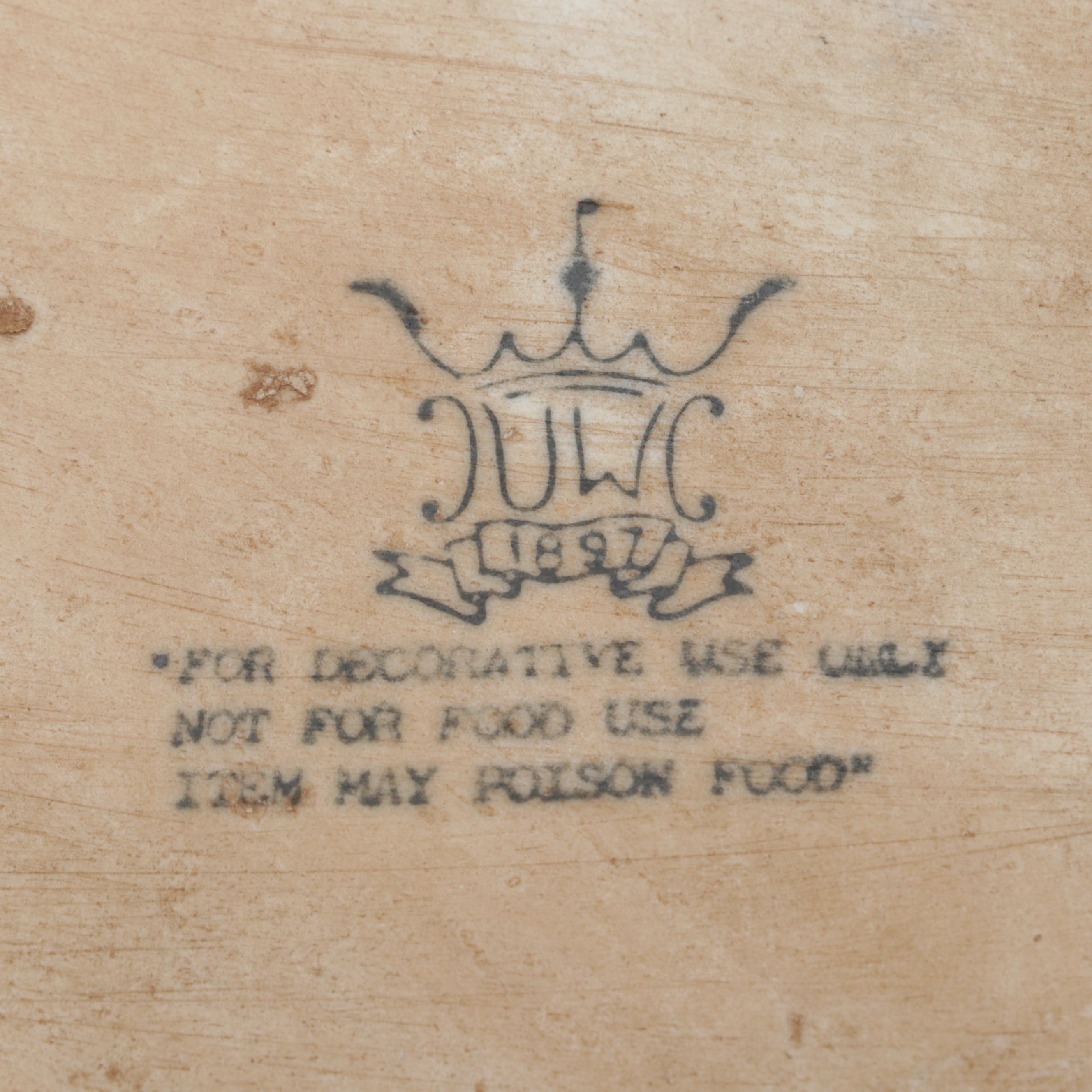 United Wilson Porcelain Factory Canton Style Platter and Reticulated Plates