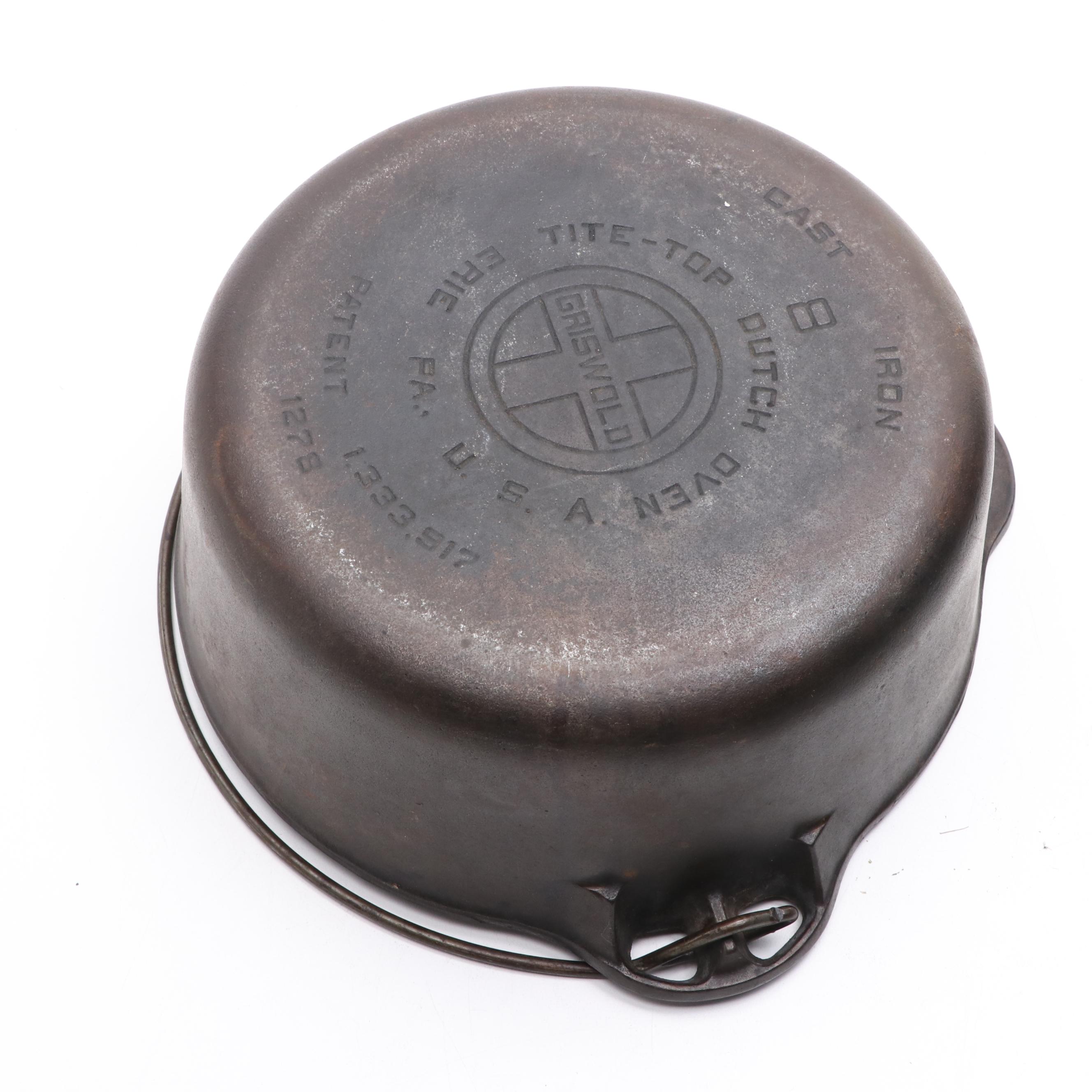 Griswold Cast Iron Dutch Oven, 20th Century