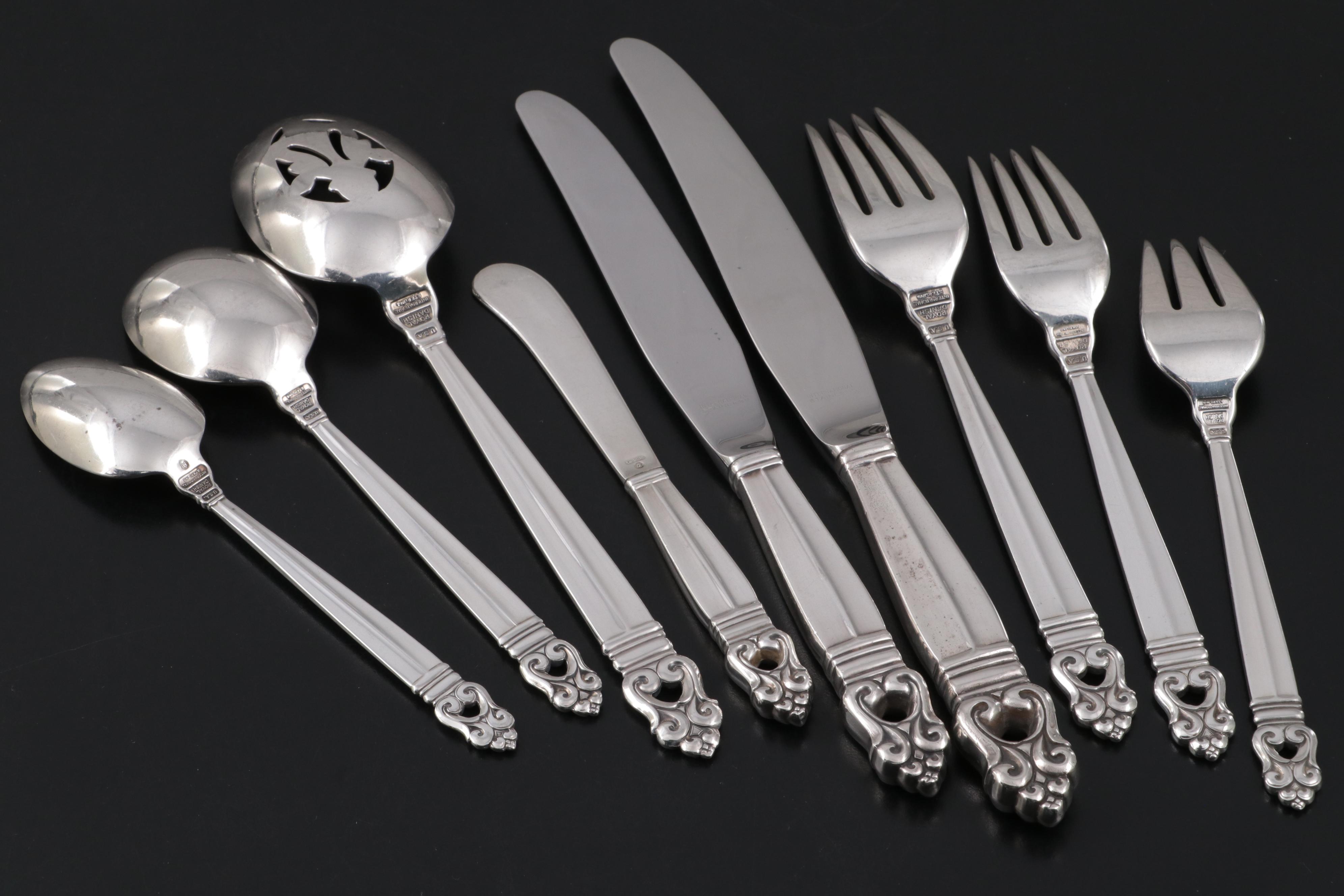 International "Royal Danish" Sterling Silver Flatware