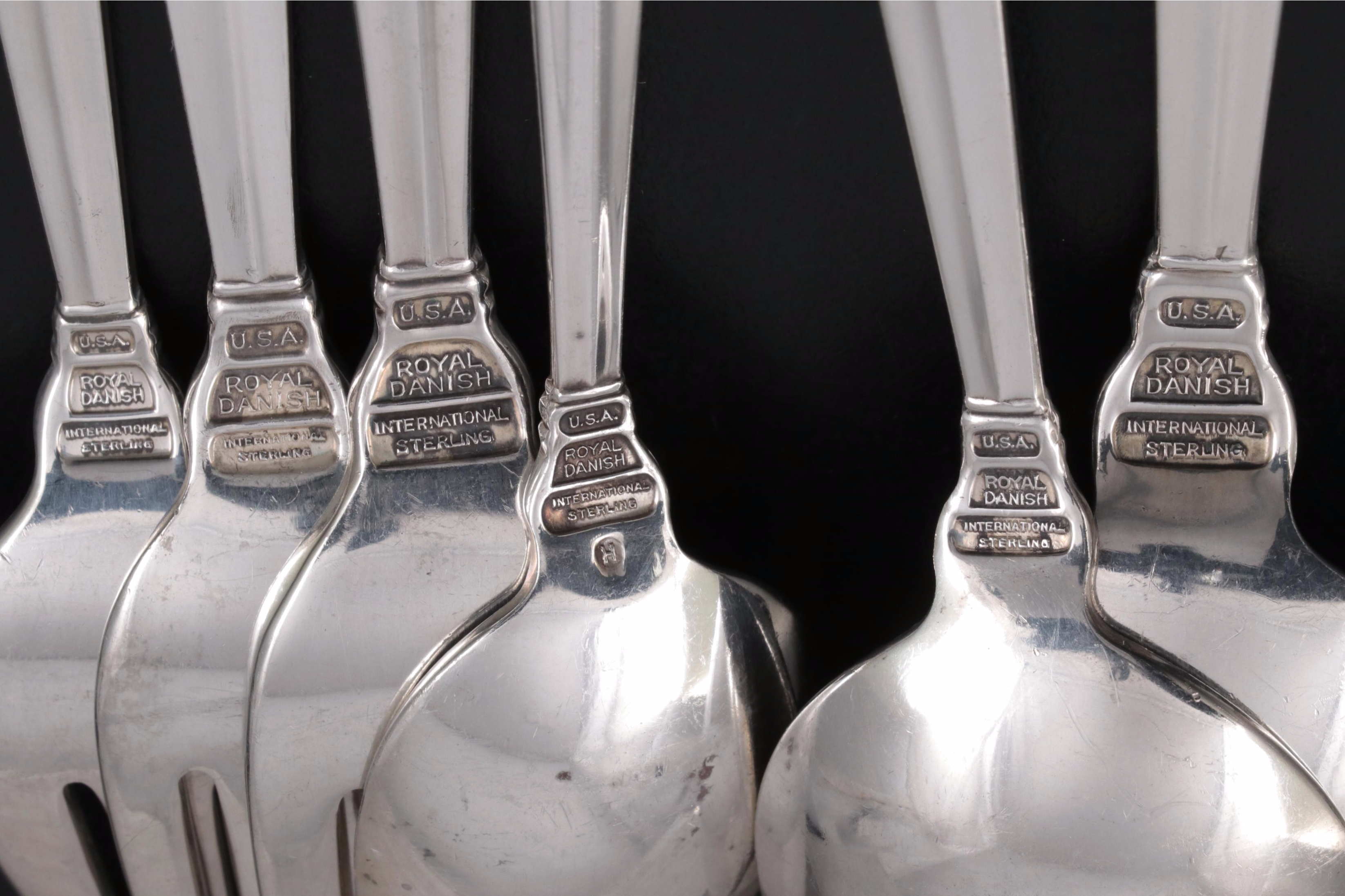 International "Royal Danish" Sterling Silver Flatware