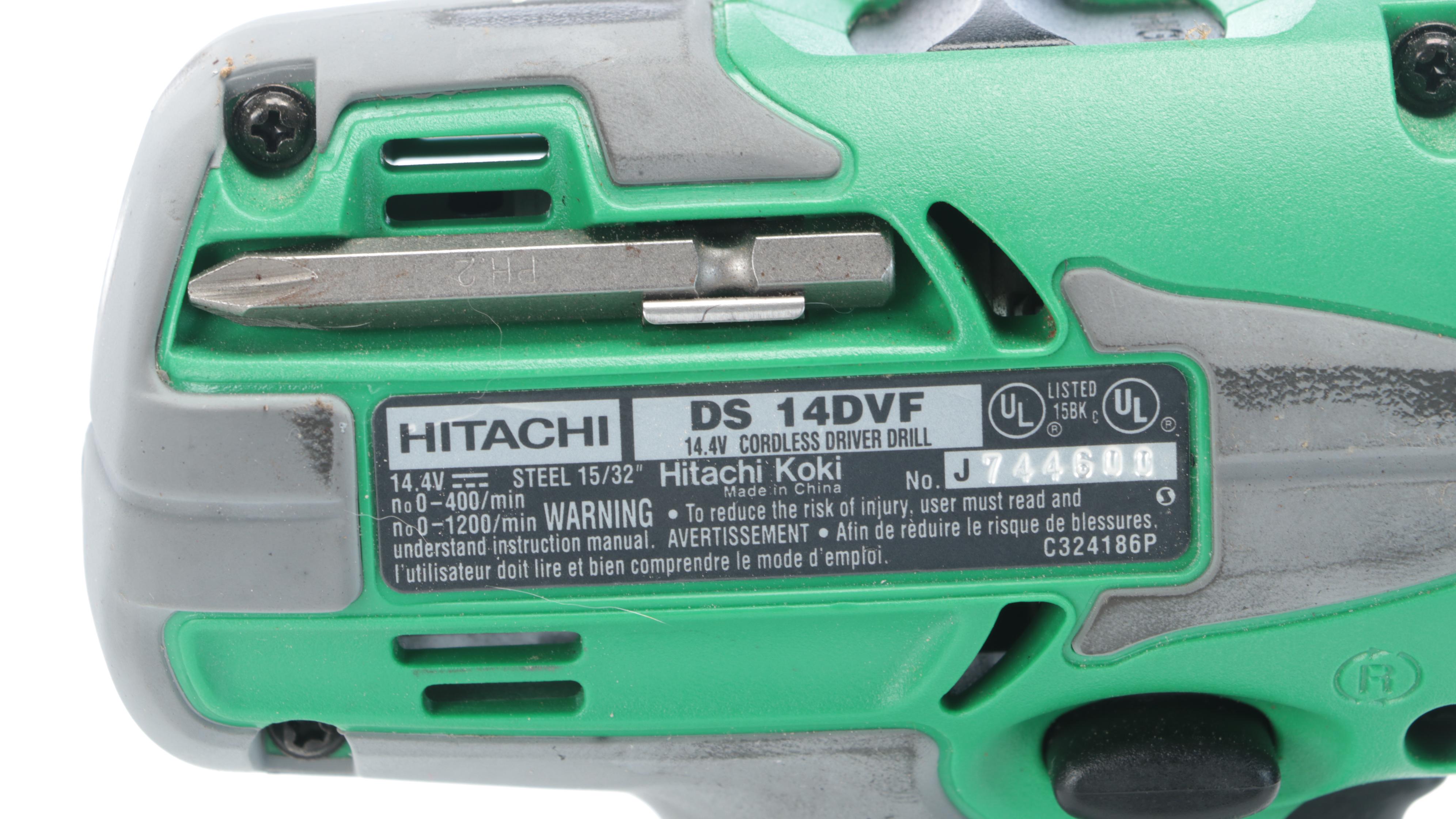 Hitachi Cordless Drill, Dremel Rotary Tool with Drill Attachments