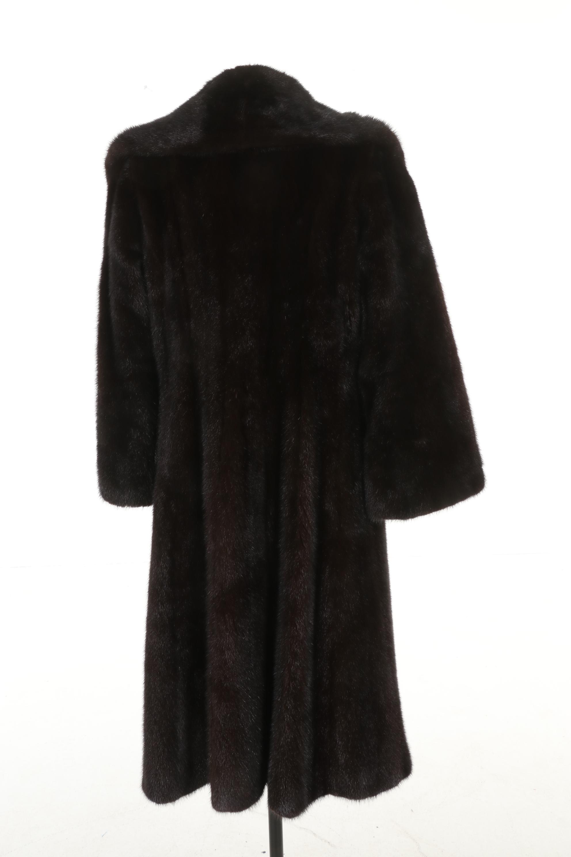 Dark Mahogany Mink Full Length Coat EBTH