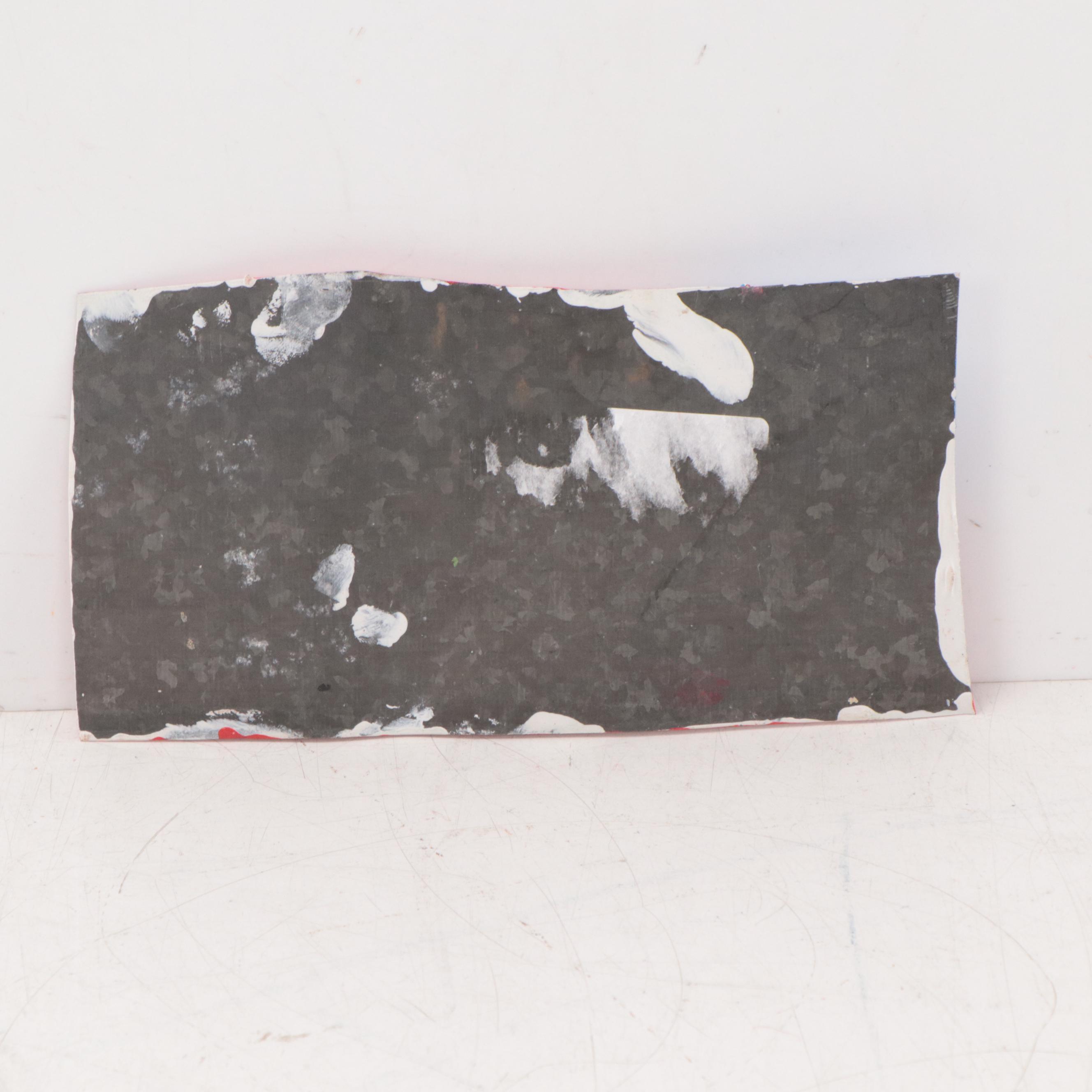 R.A. Miller Folk Art Painting on Tin of American Flag