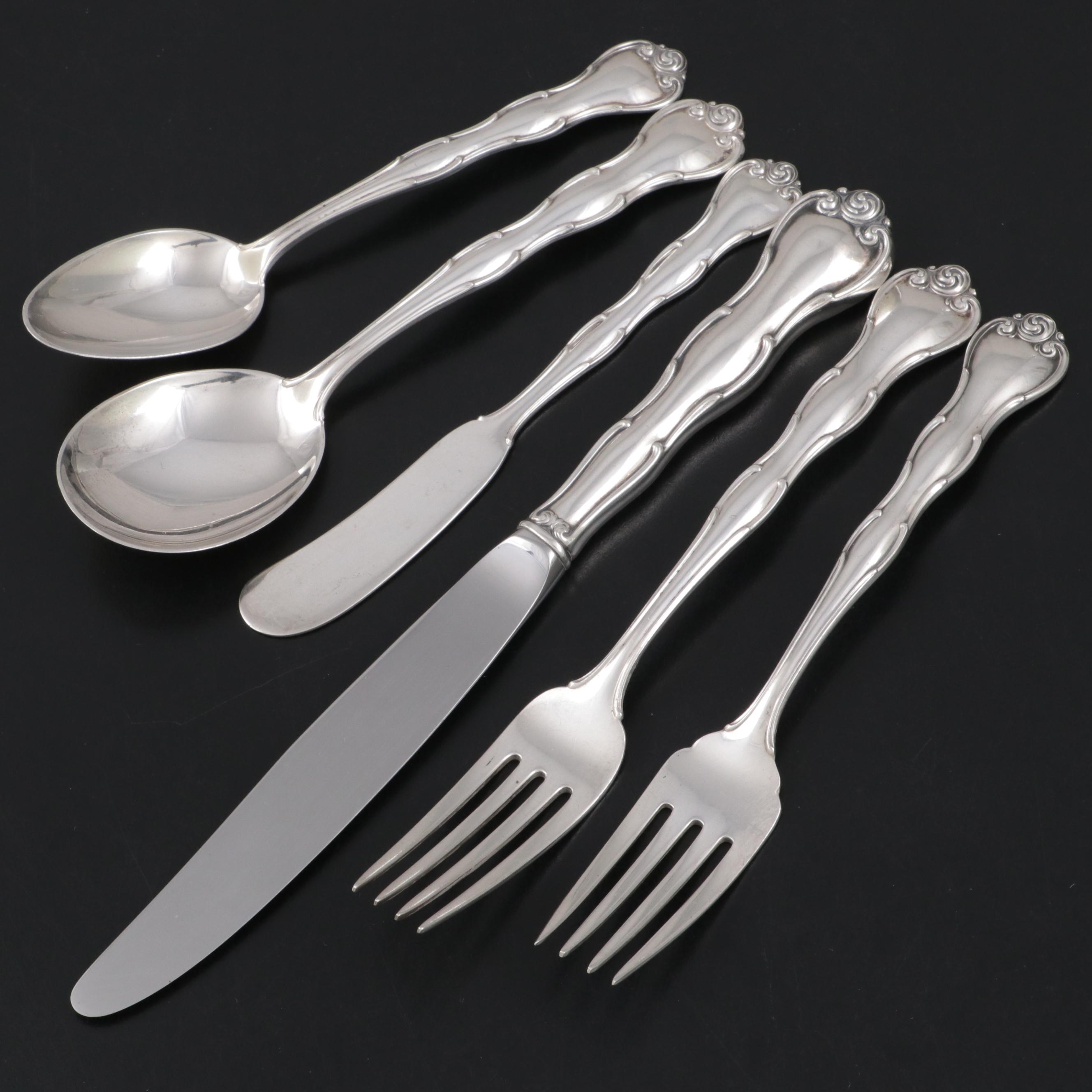Gorham "Rondo" Sterling Silver Flatware, Late 20th Century