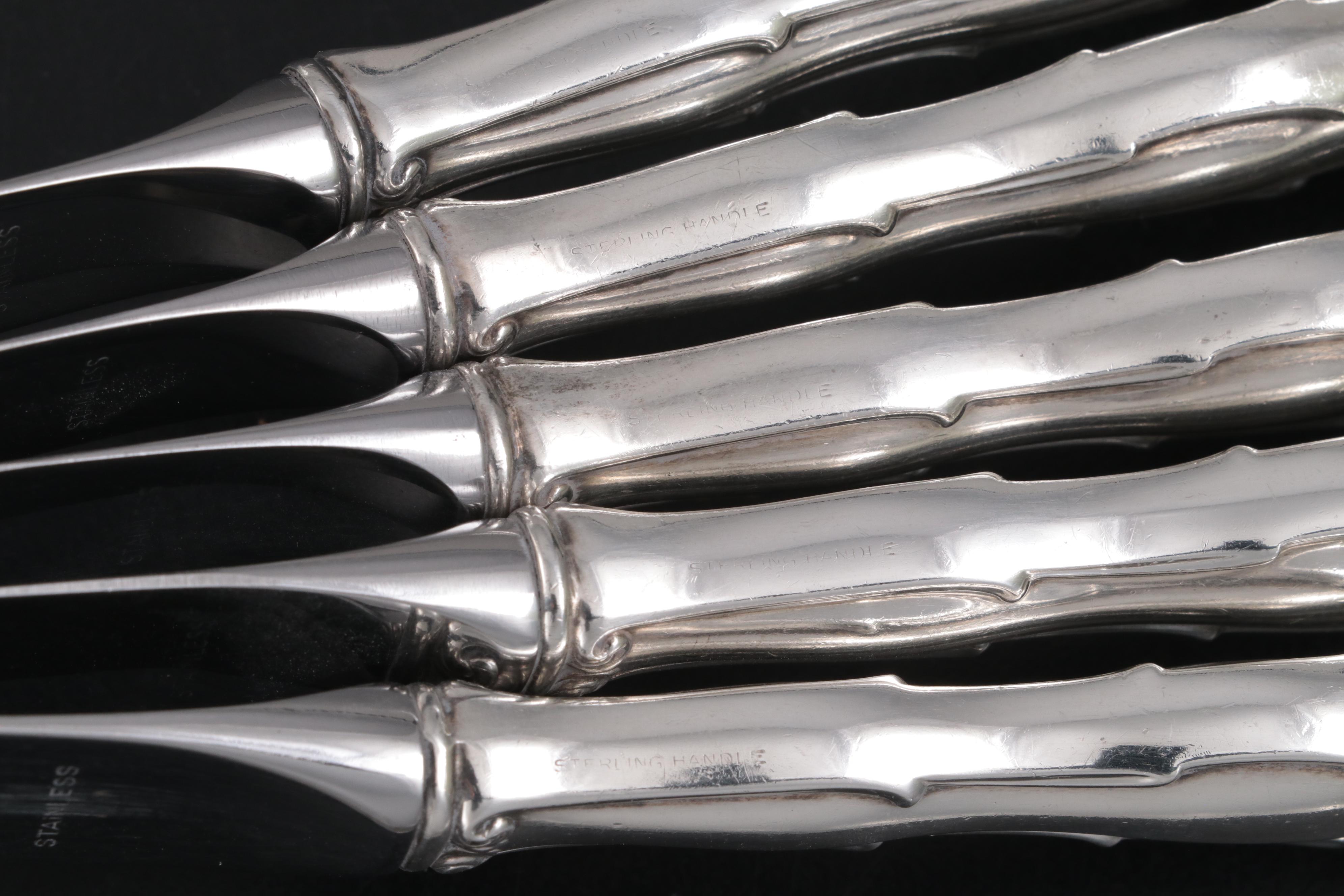 Gorham "Rondo" Sterling Silver Flatware, Late 20th Century