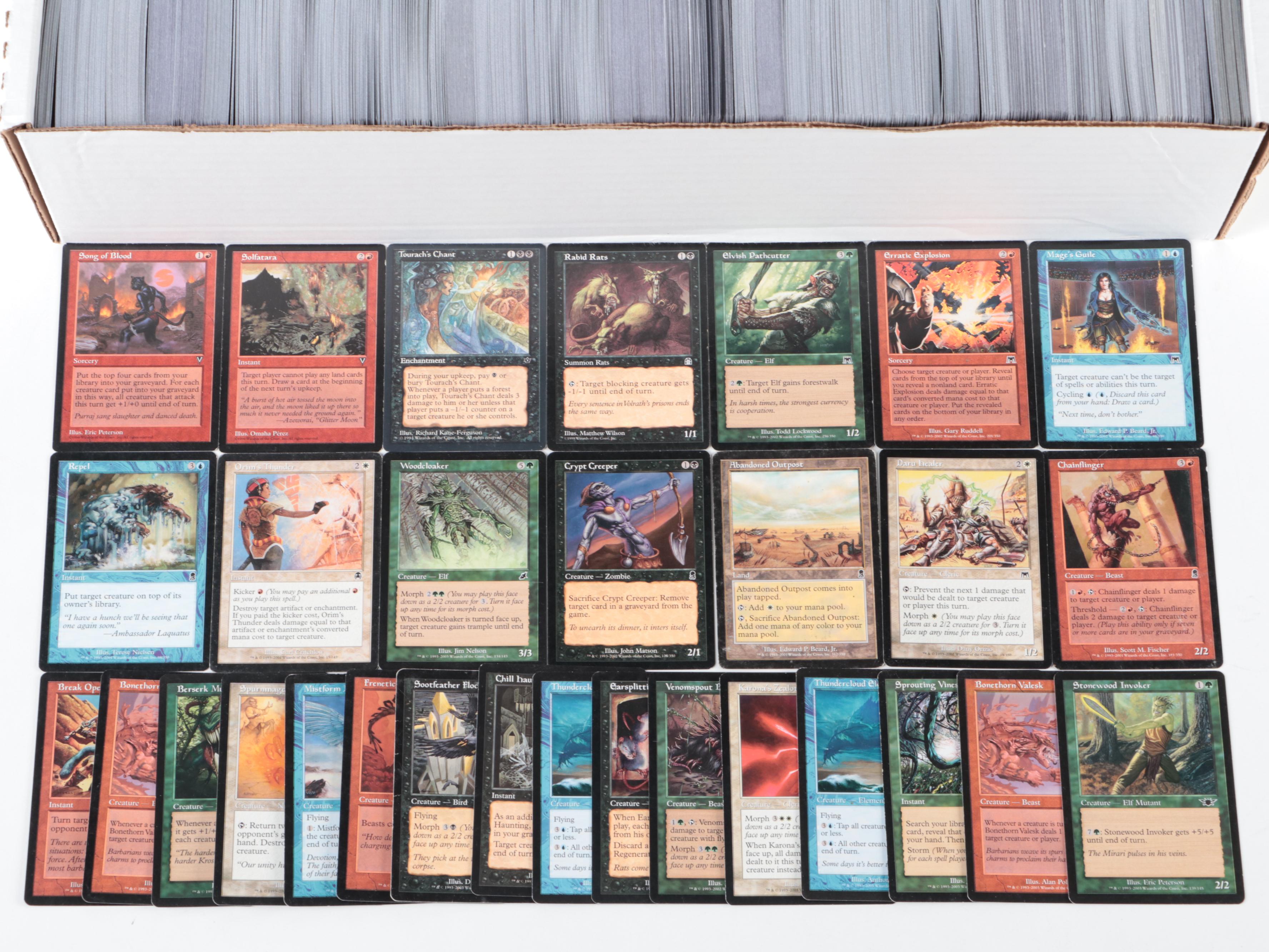 Magic: The Gathering Trading Cards with Storage Boxes, 1990s–2020s