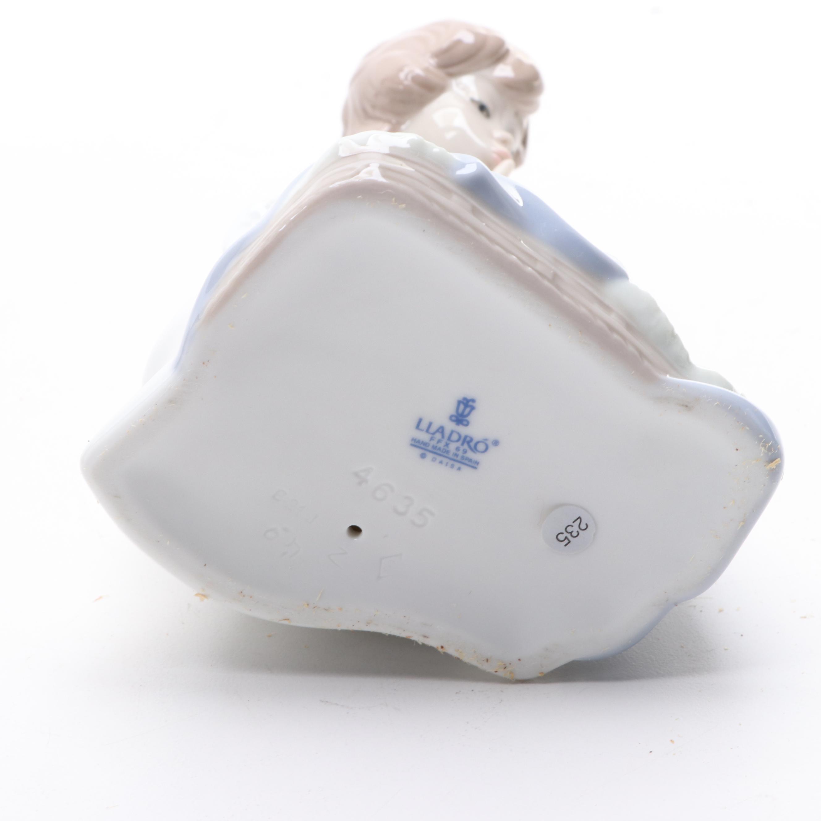 Lladró "Angel Praying" Porcelain Figurine and Other Lladró Angel Figurines