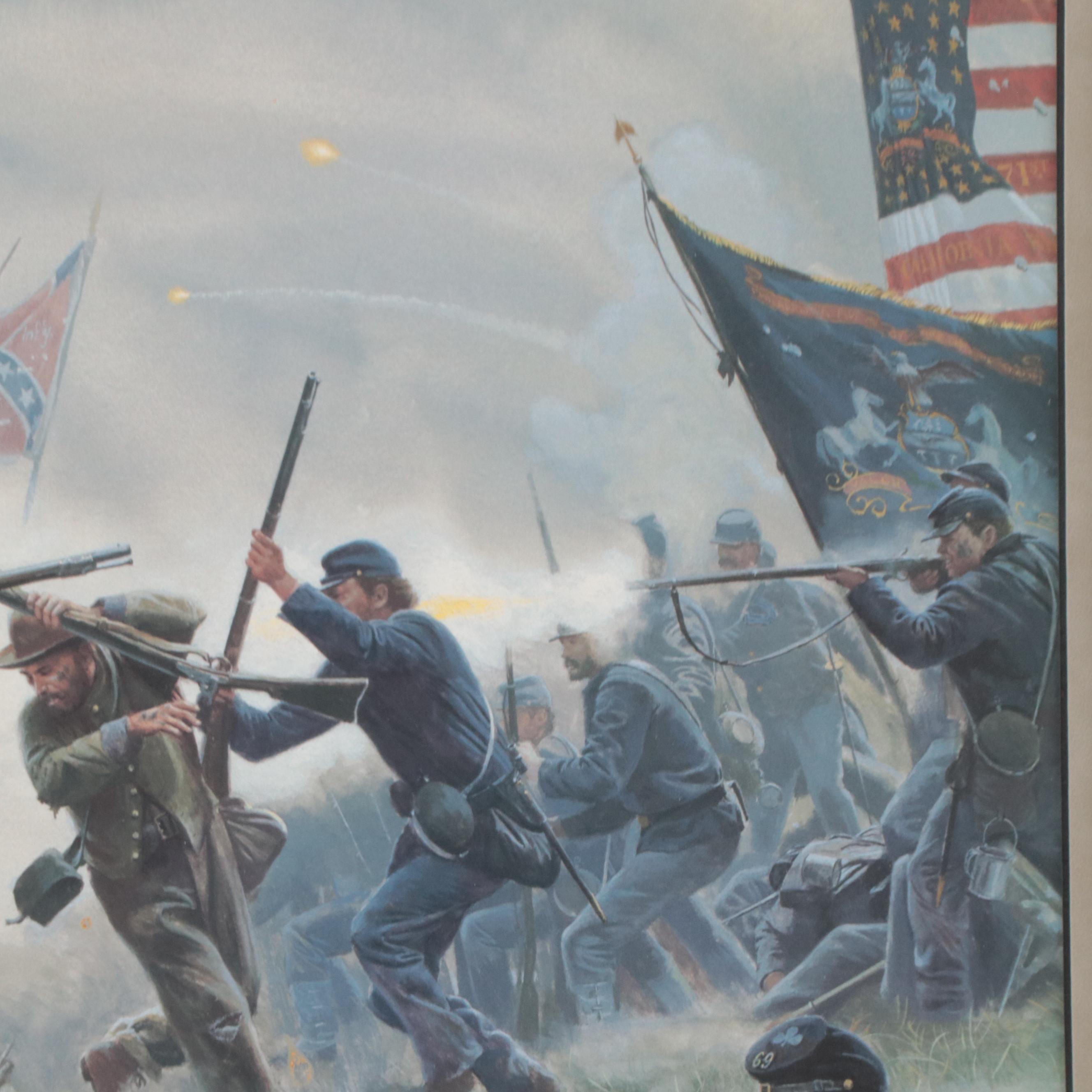 Mort Kunstler Civil War Themed Offset Lithograph "The High Tide," 1993