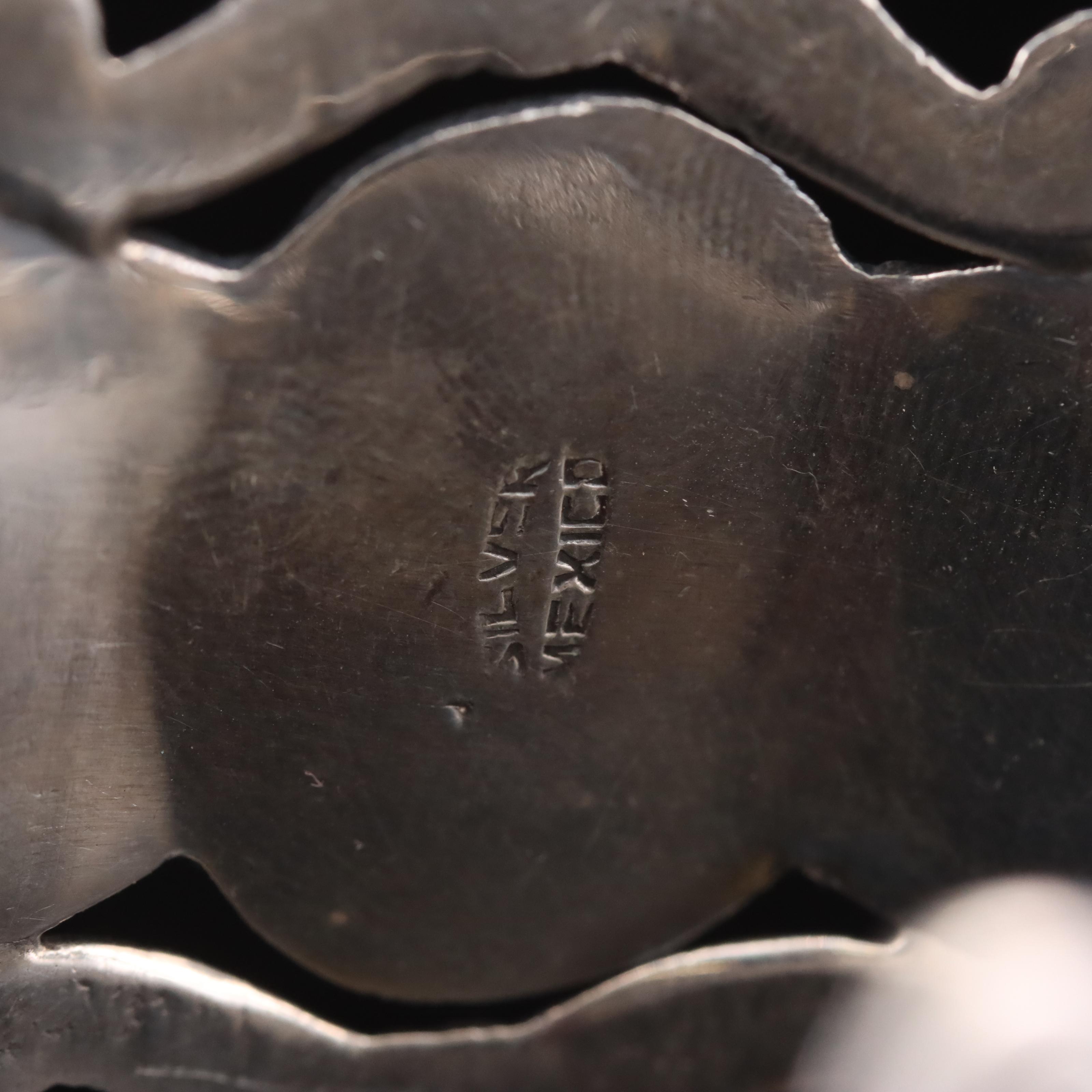 Mexican Sterling Amethyst Bracelet