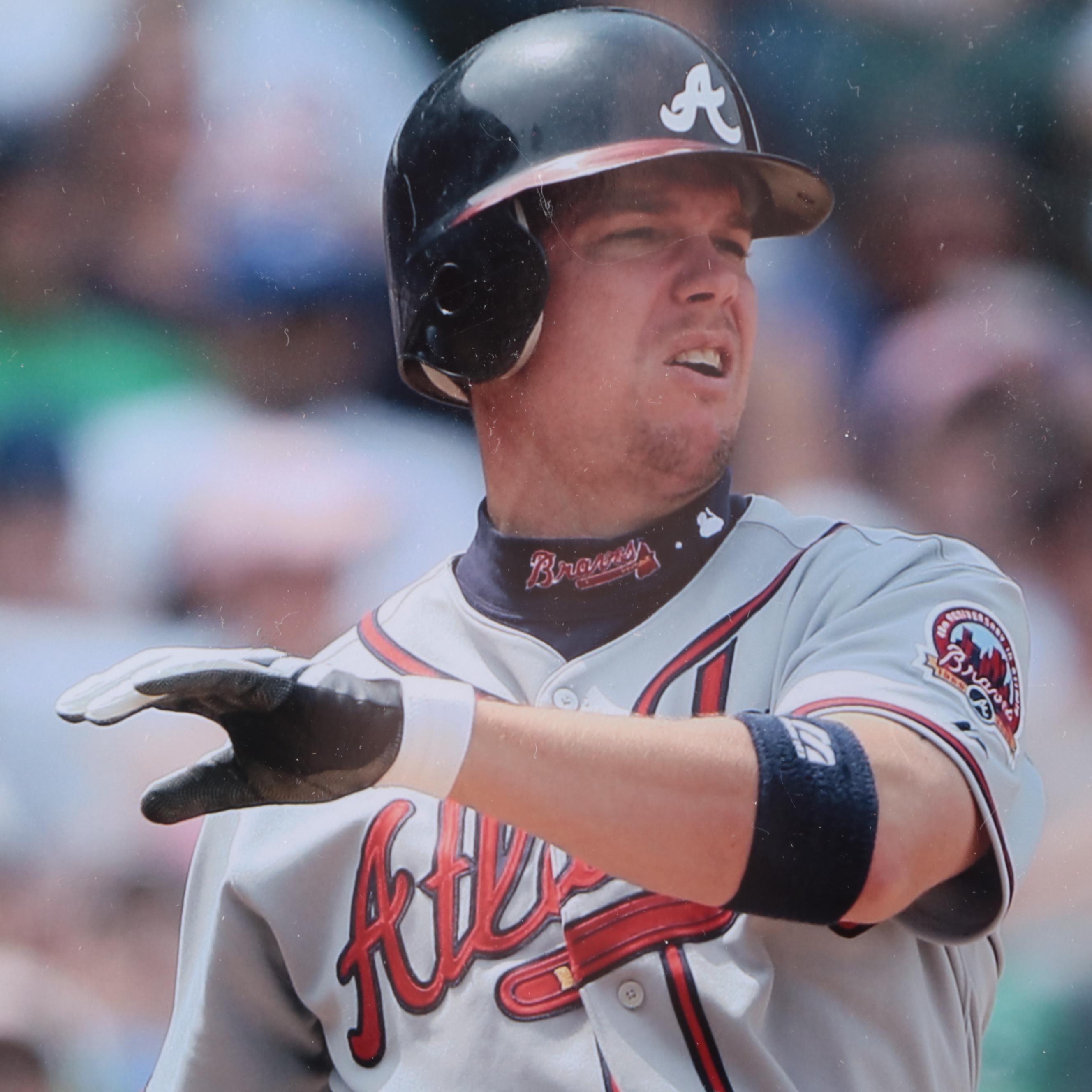 Chipper Jones Signed Atlanta Braves Print
